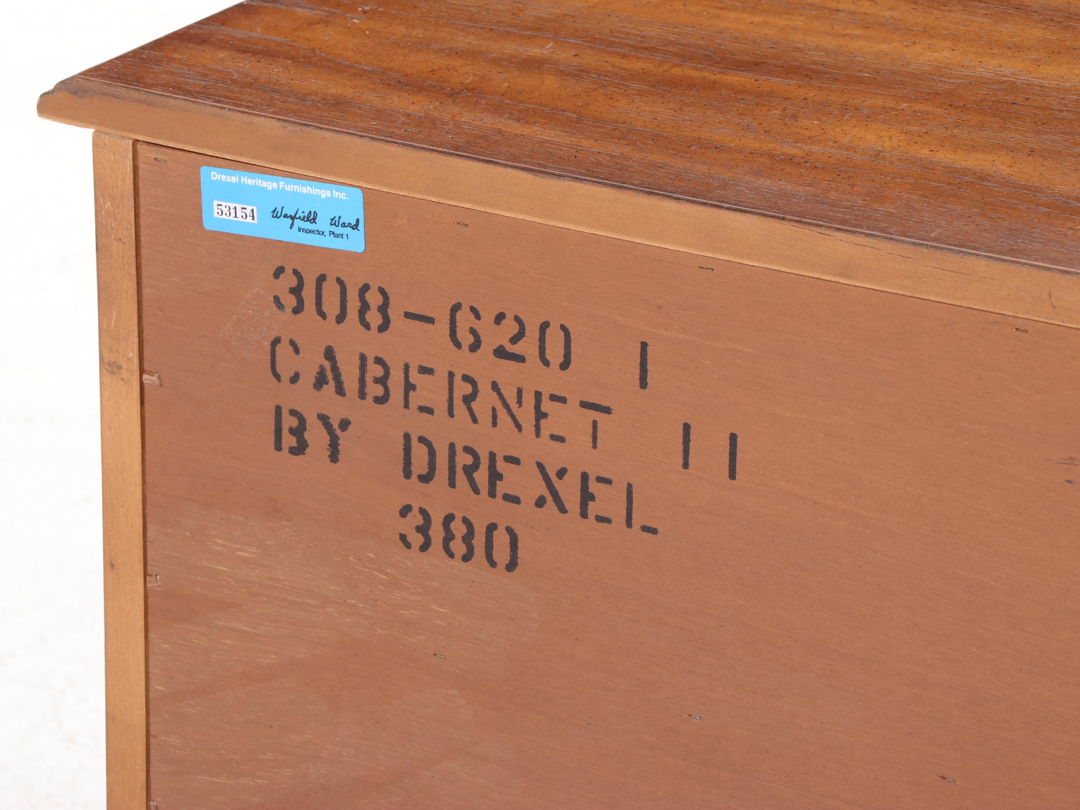 Drexel-Heritage Cabernet Oak Two Drawer Nightstand