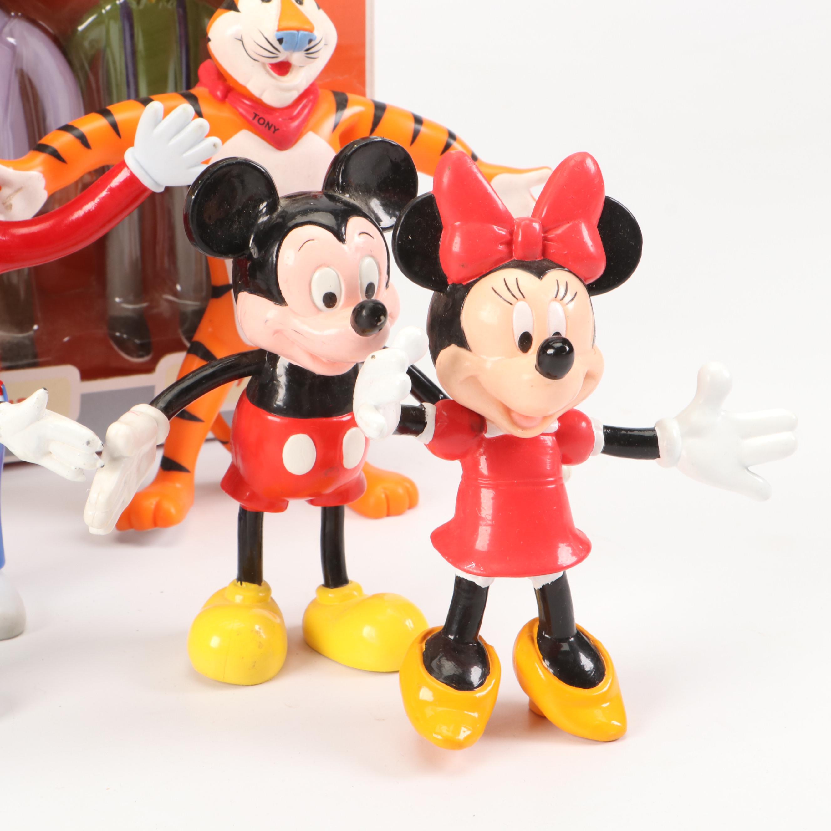 The Simpsons, Mickey Mouse and Friends and More Poseable Figures, Late 20th C.