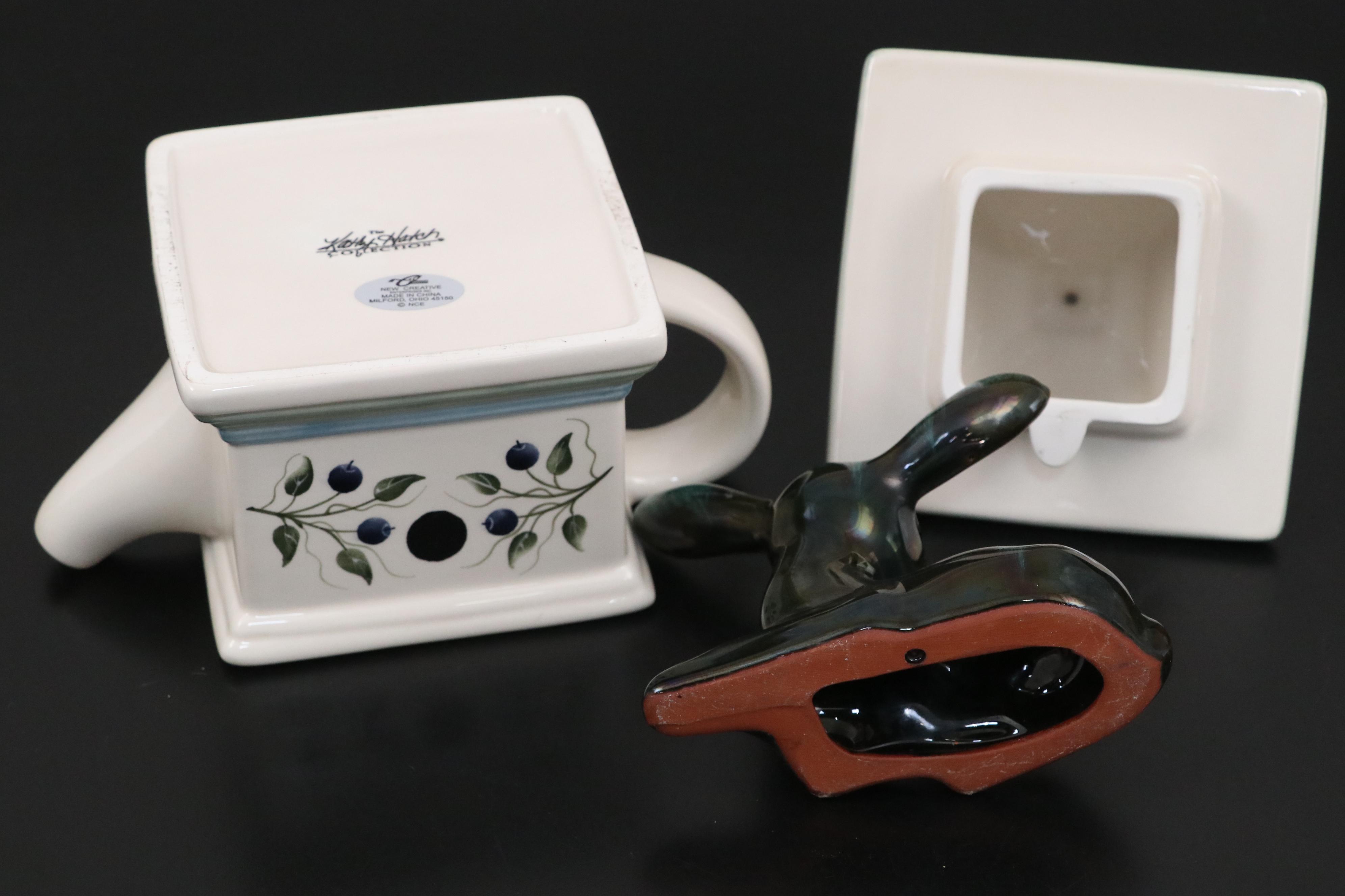 Blue Mountain Pottery Fawn Figurine with Other Decor