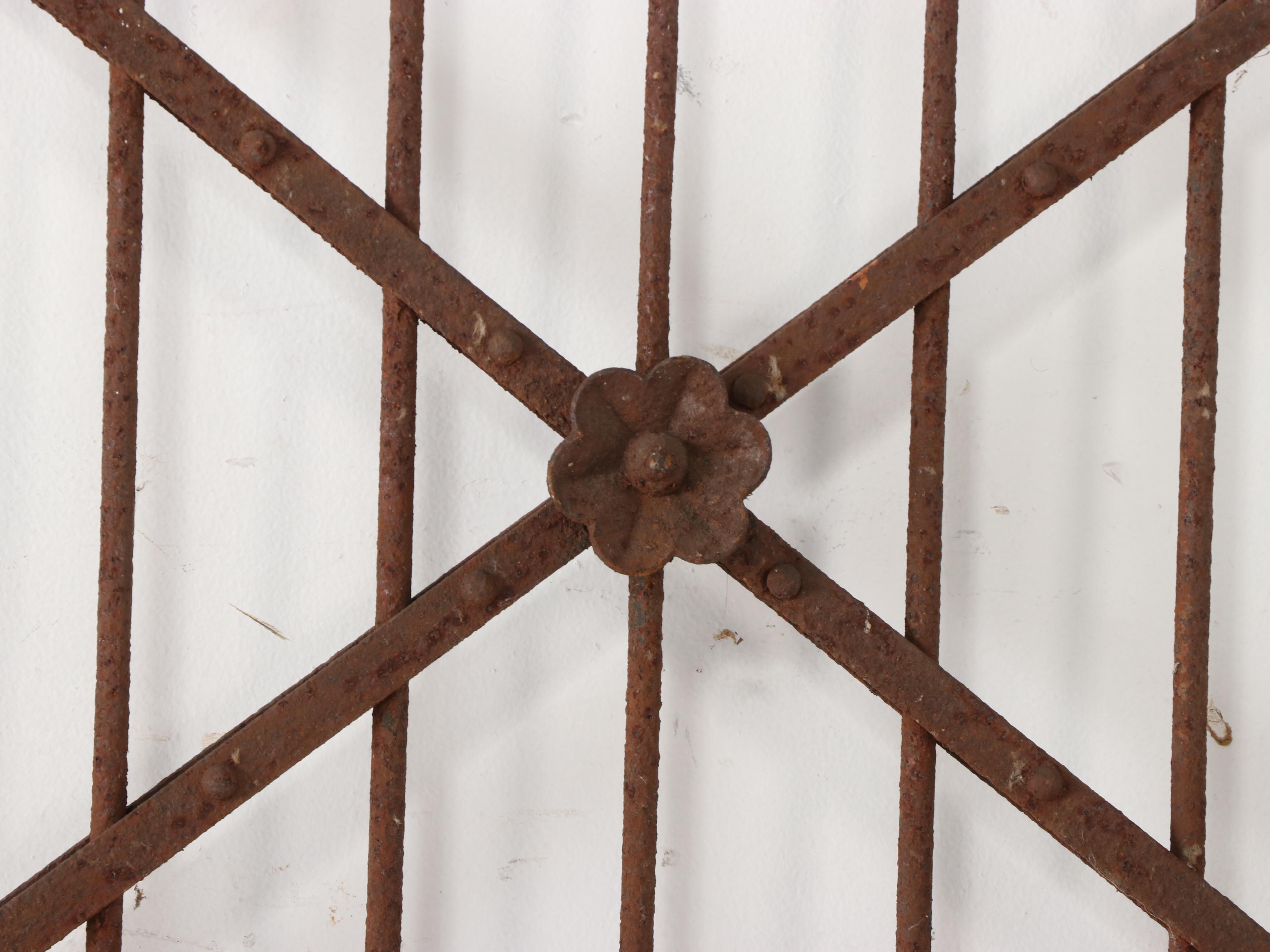 Victorian Pair of Hand-Forged Cast Iron Garden Gates