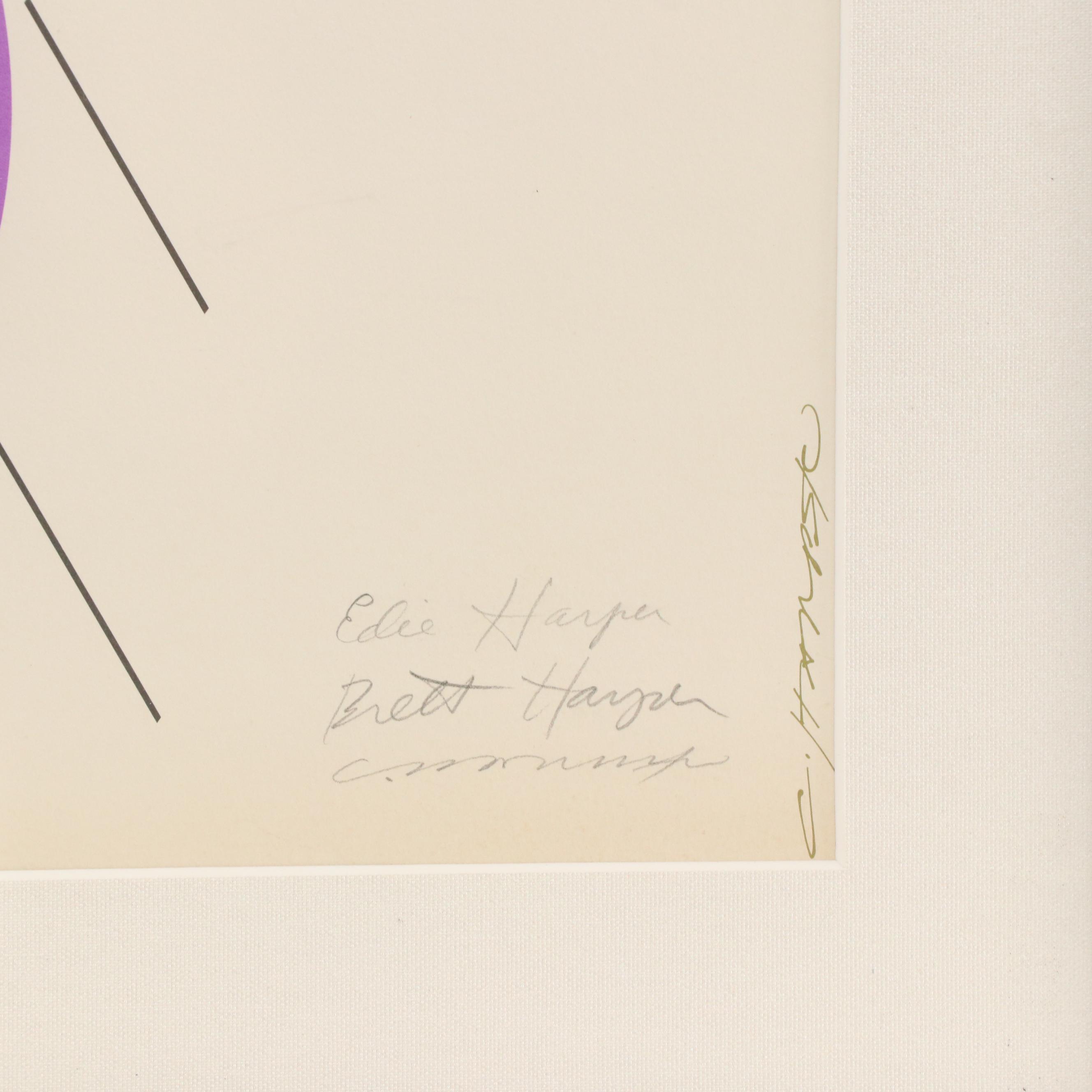 Charley Harper Lithograph Exhibition Poster "Harper, Harper, Harper," 1977