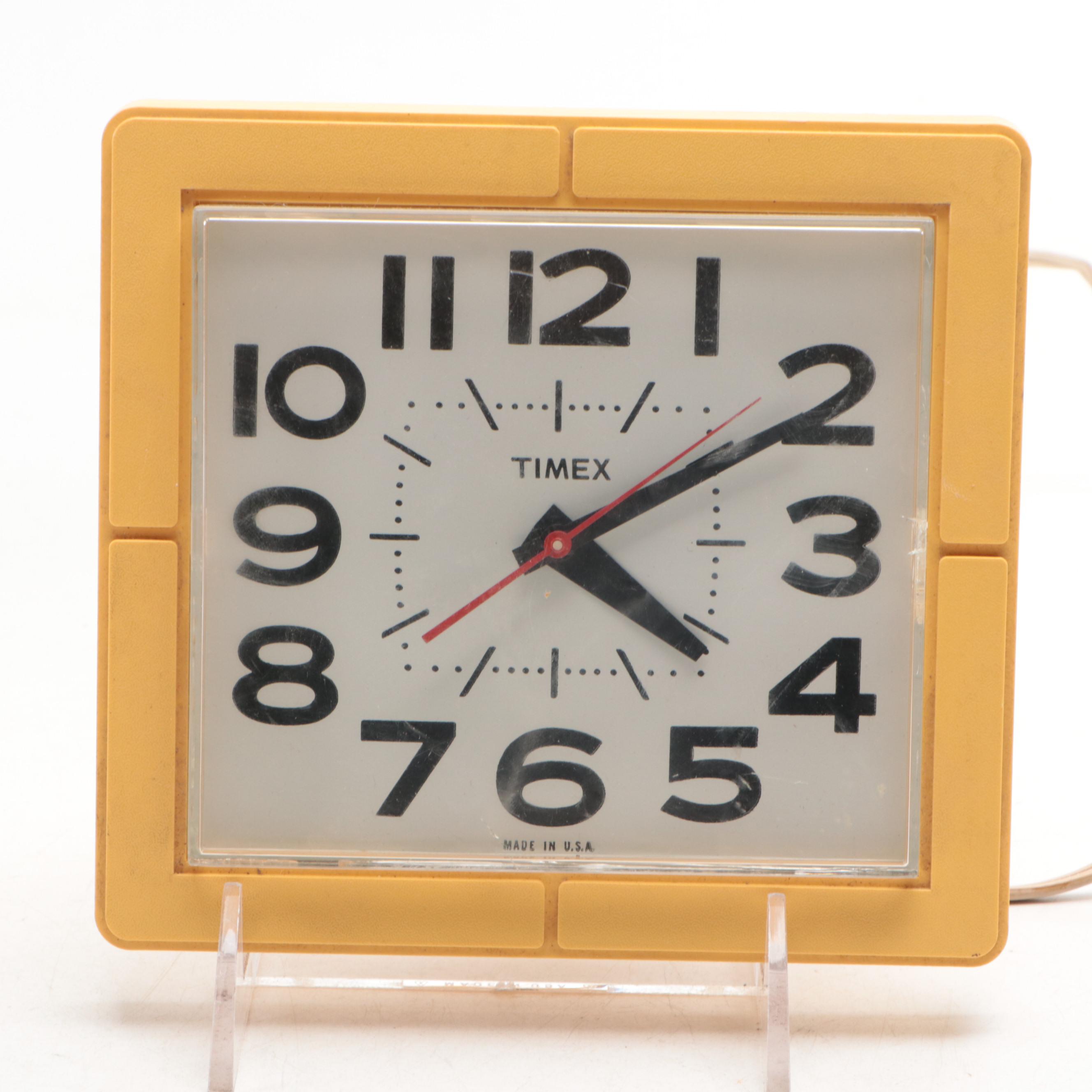 General Electric, Spartus, Telechron and Timex Wall Clocks, 1970s