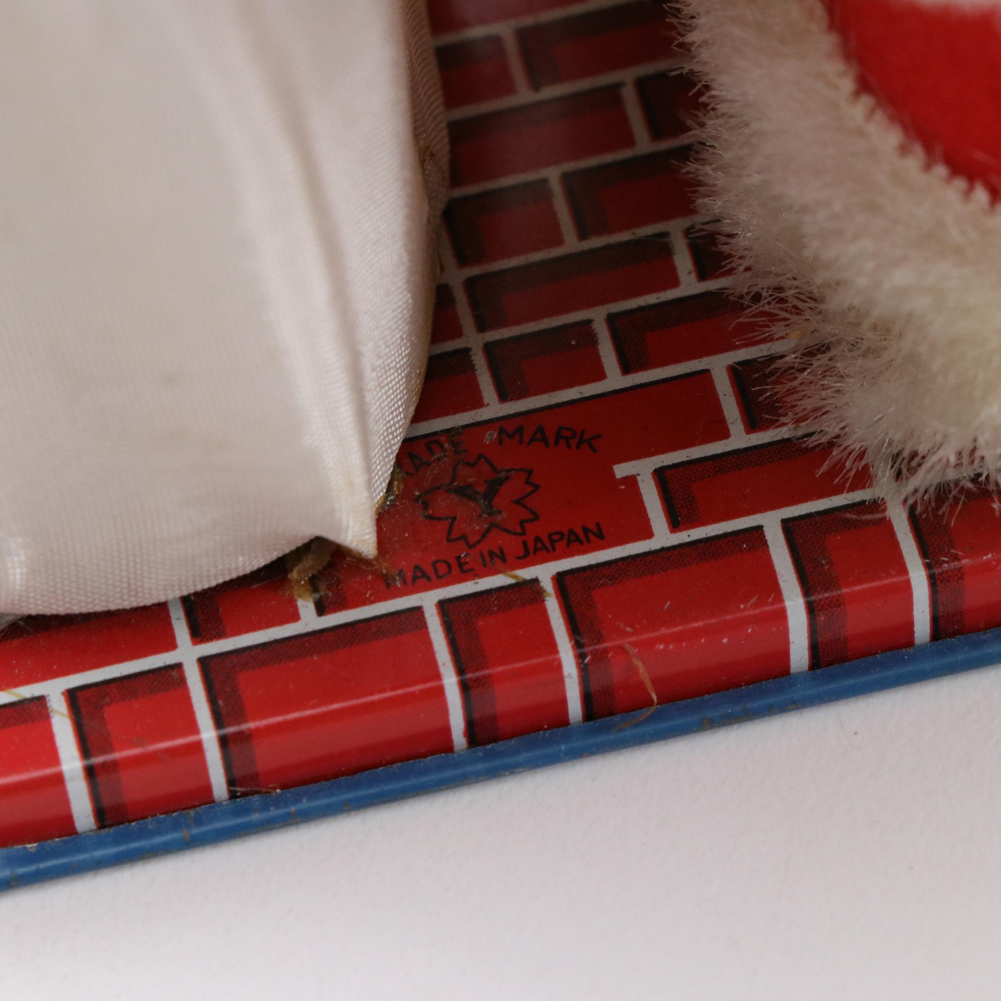 Tin Litho Mechanical and Plastic Santa Figurines, Mid to Late 20th Century