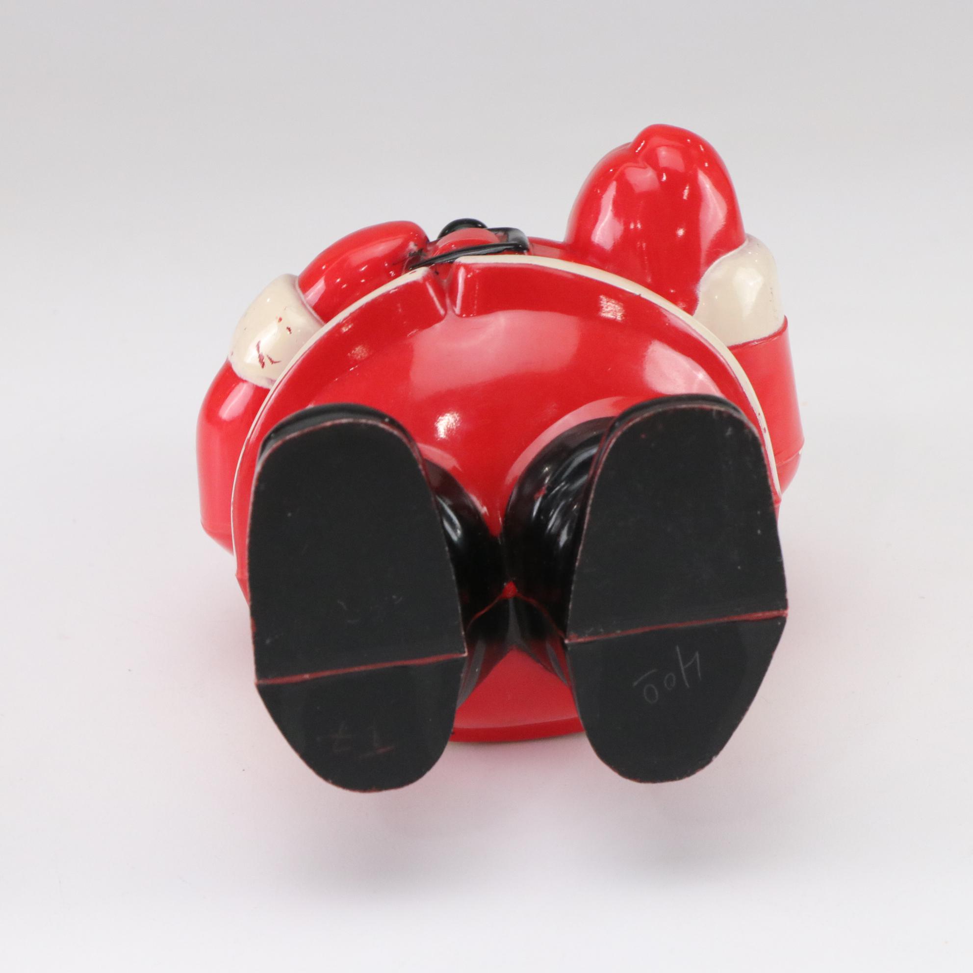 Tin Litho Mechanical and Plastic Santa Figurines, Mid to Late 20th Century