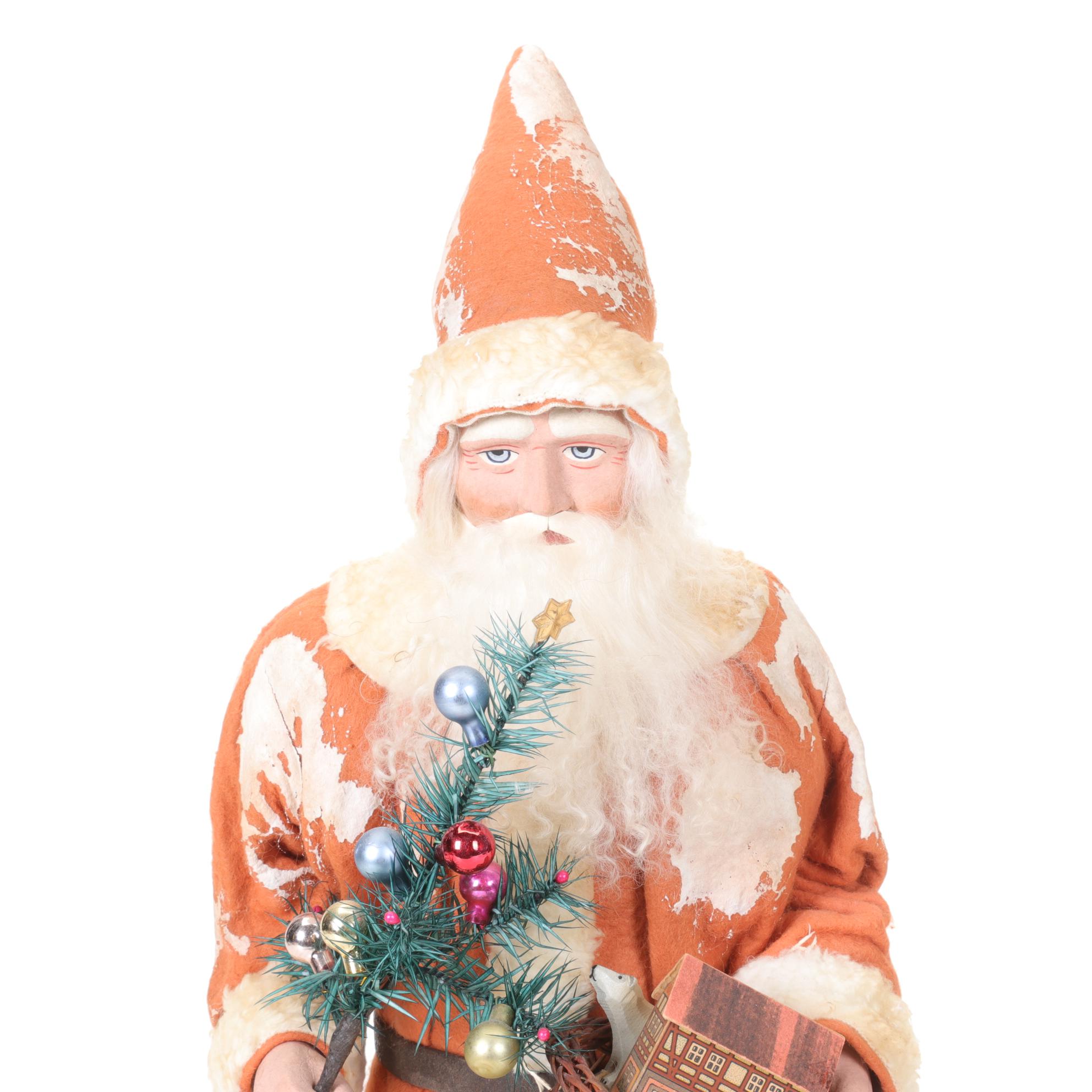 Handmade German Santa Figurine by Paul Turner, 2015