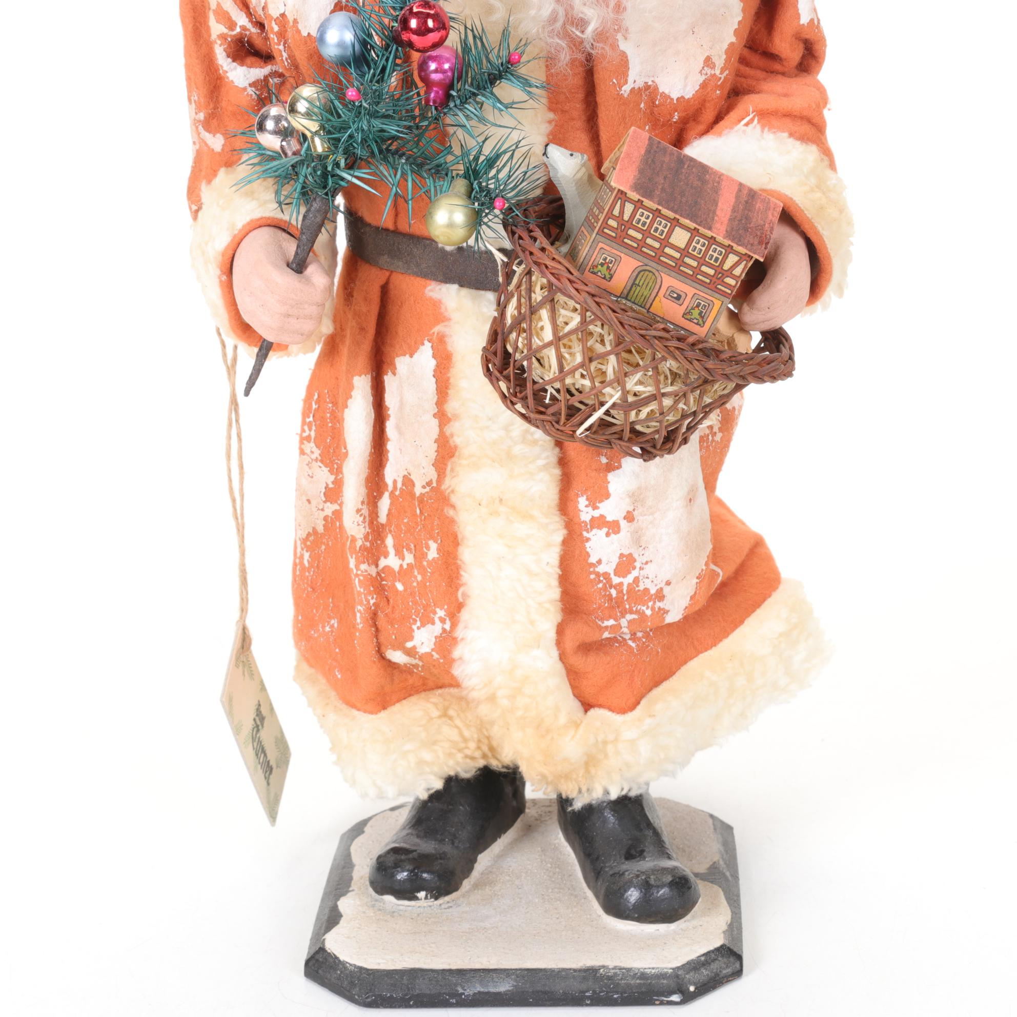 Handmade German Santa Figurine by Paul Turner, 2015