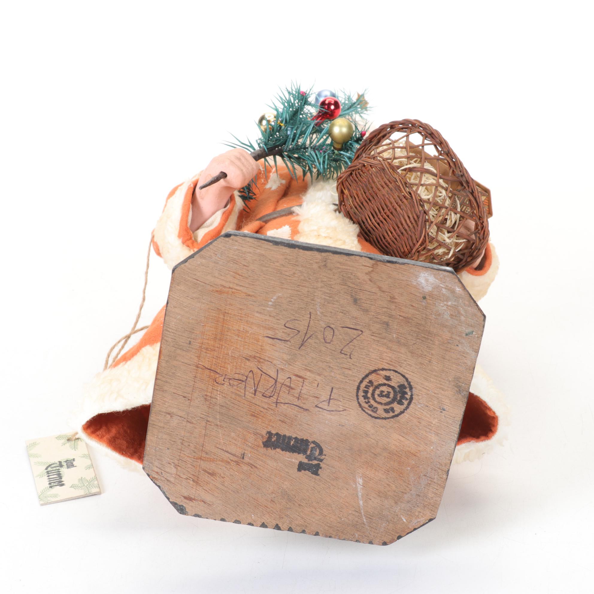 Handmade German Santa Figurine by Paul Turner, 2015