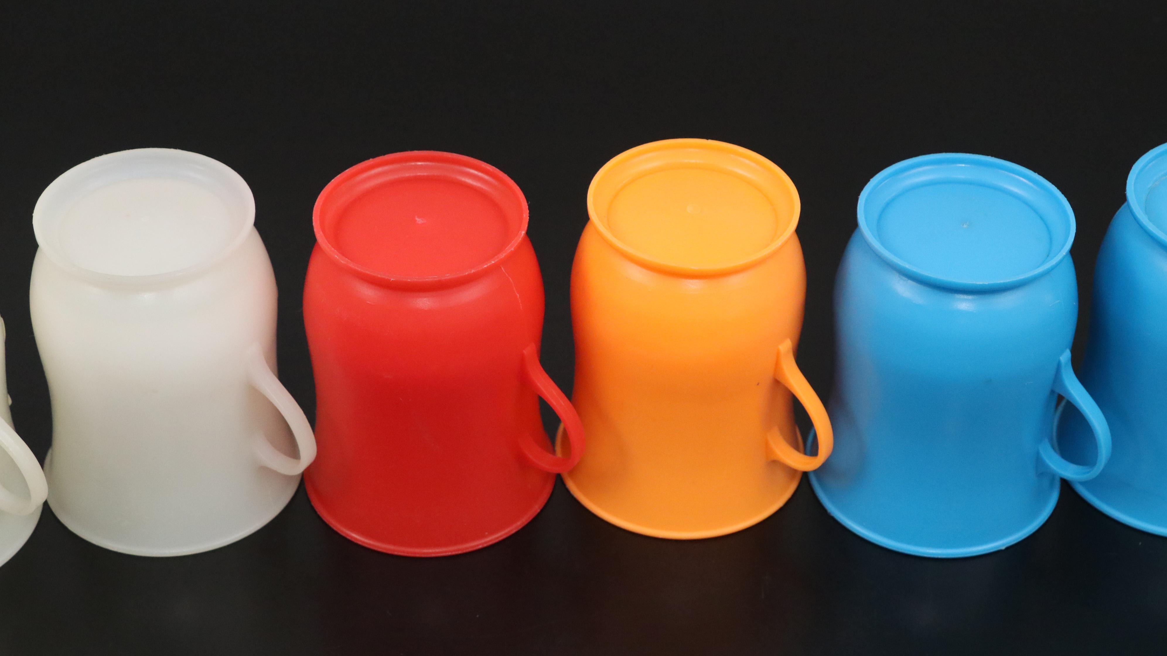 Kool-Aid Man Plastic Pitcher with Cups, Late 20th Century