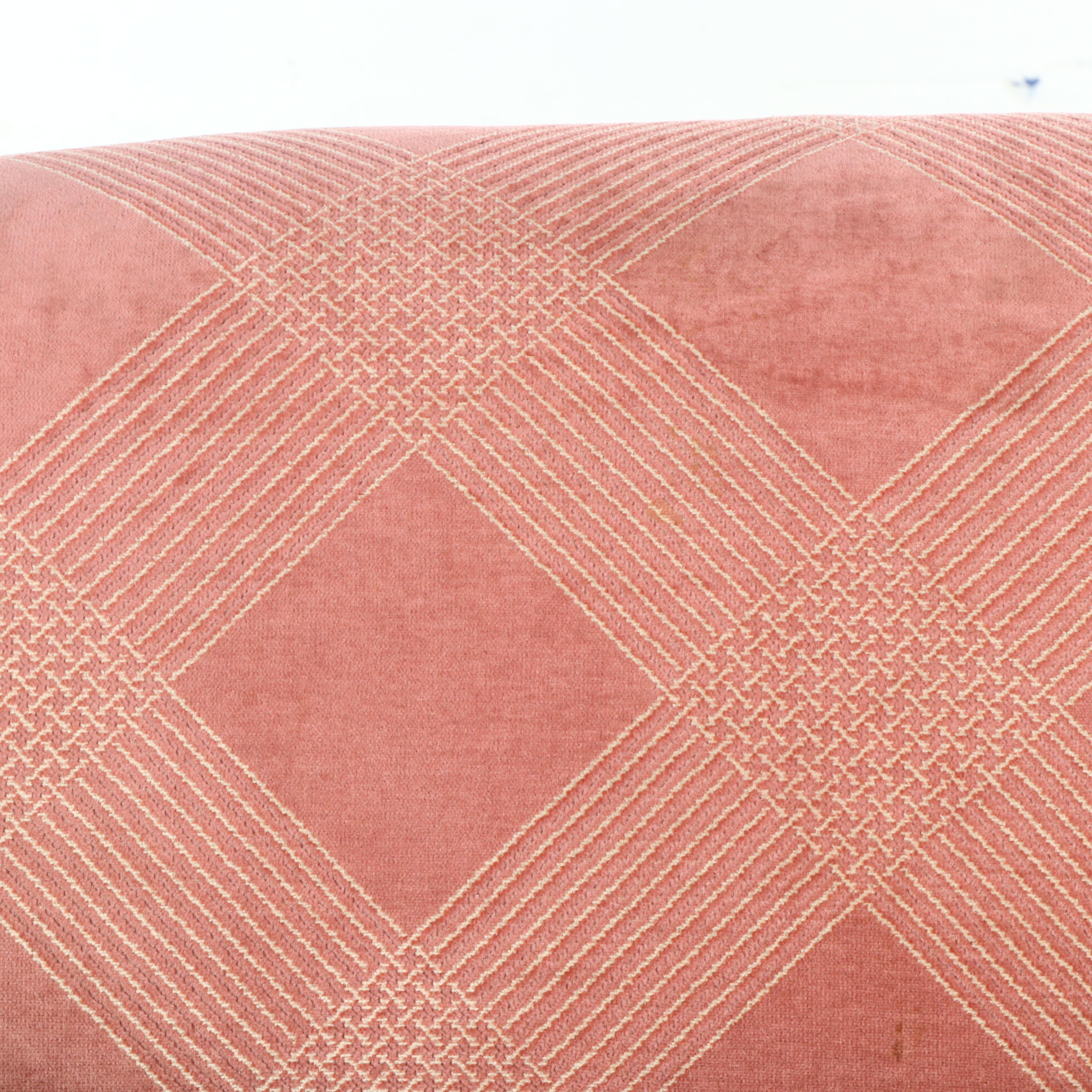 Regency Style Custom Velvet Upholstered Loveseat