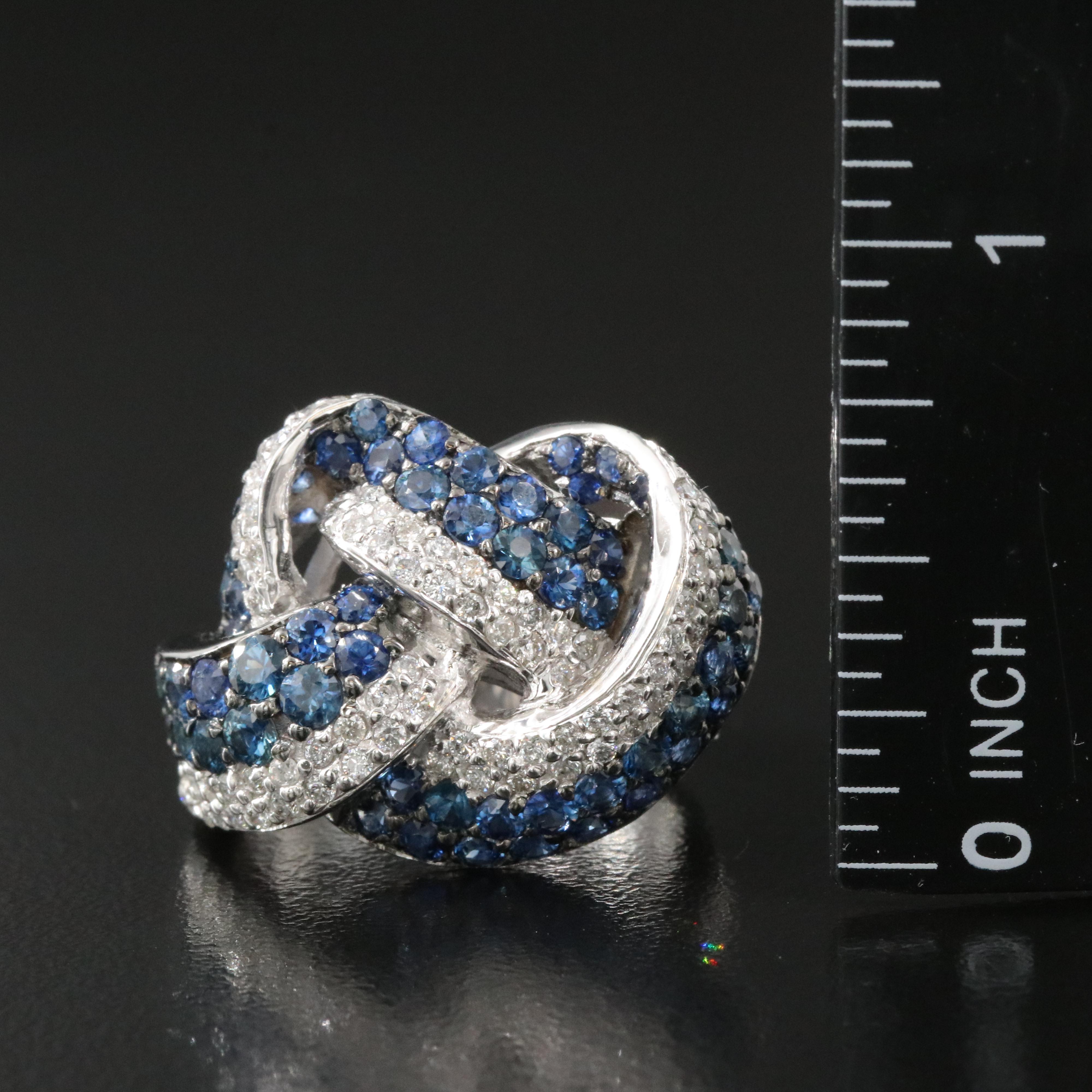 Le Vian 14K Sapphire and Diamond Knot  Ring