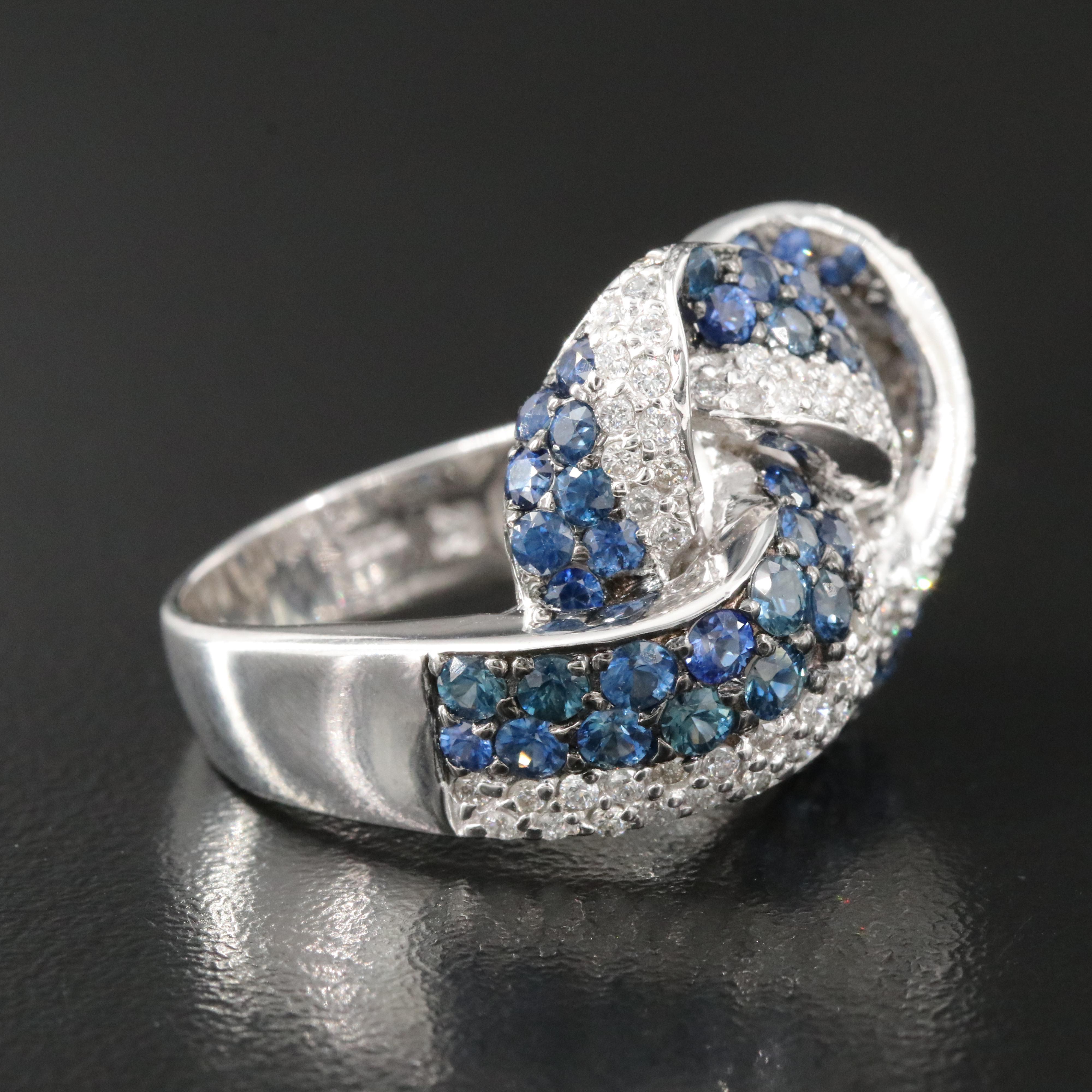 Le Vian 14K Sapphire and Diamond Knot  Ring