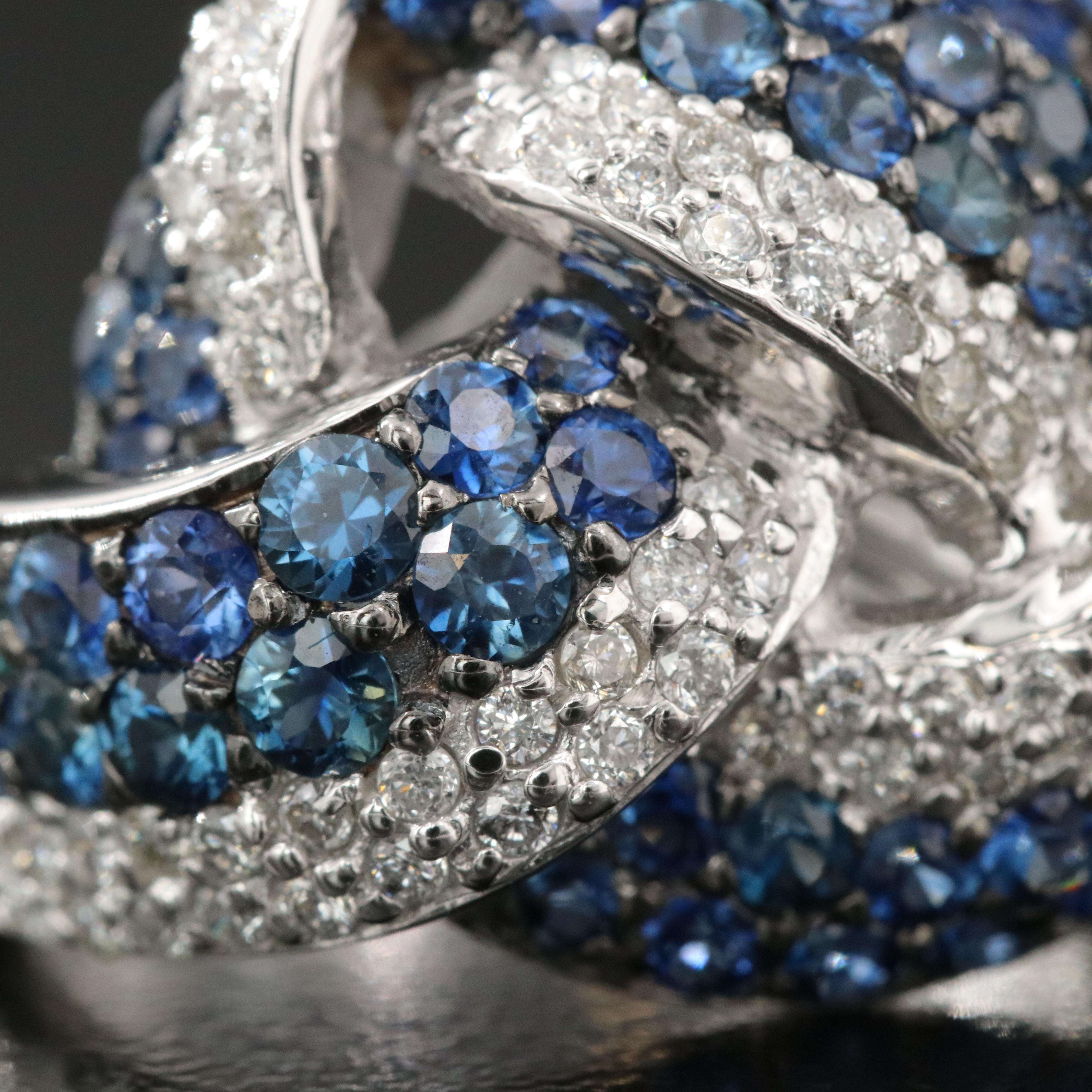 Le Vian 14K Sapphire and Diamond Knot  Ring