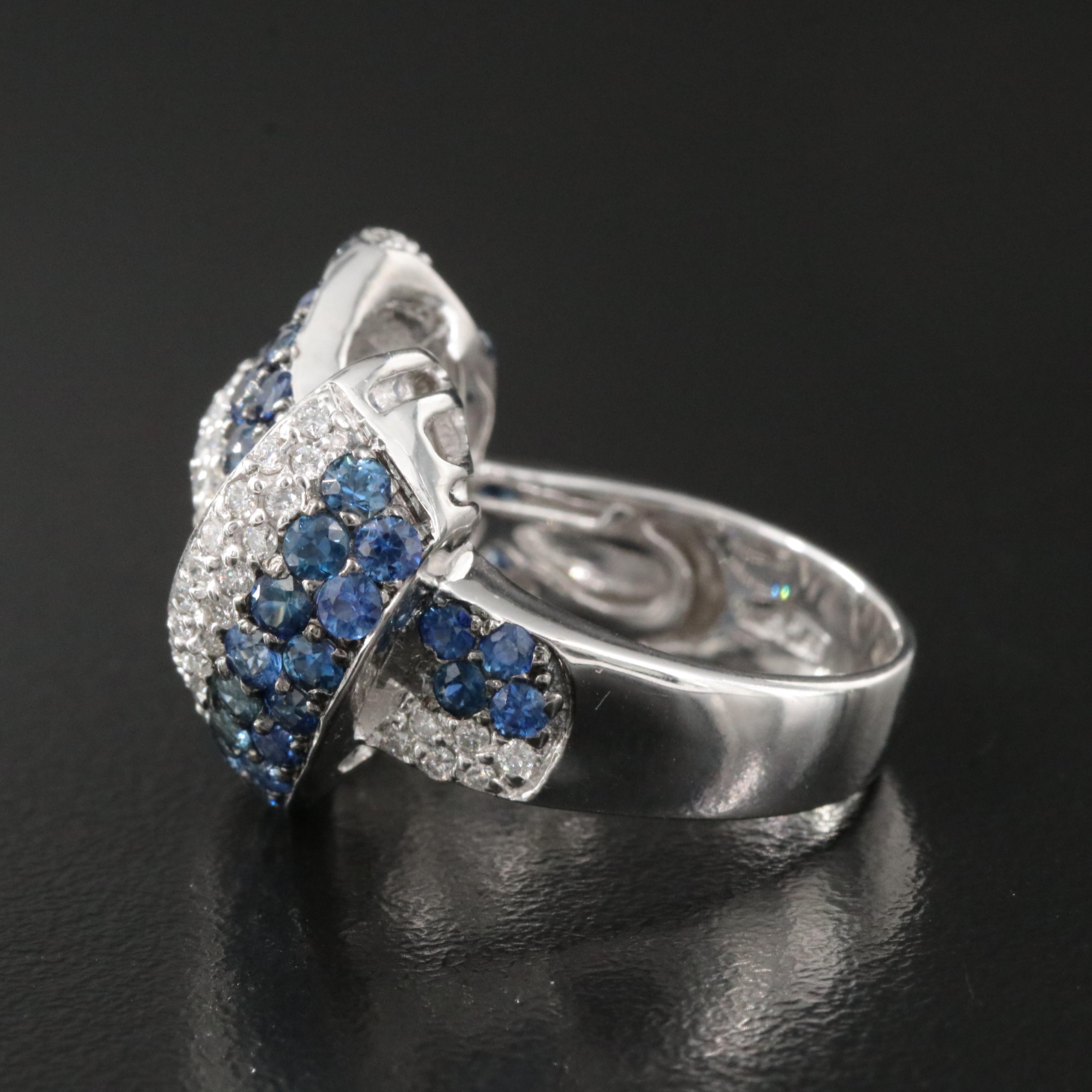 Le Vian 14K Sapphire and Diamond Knot  Ring