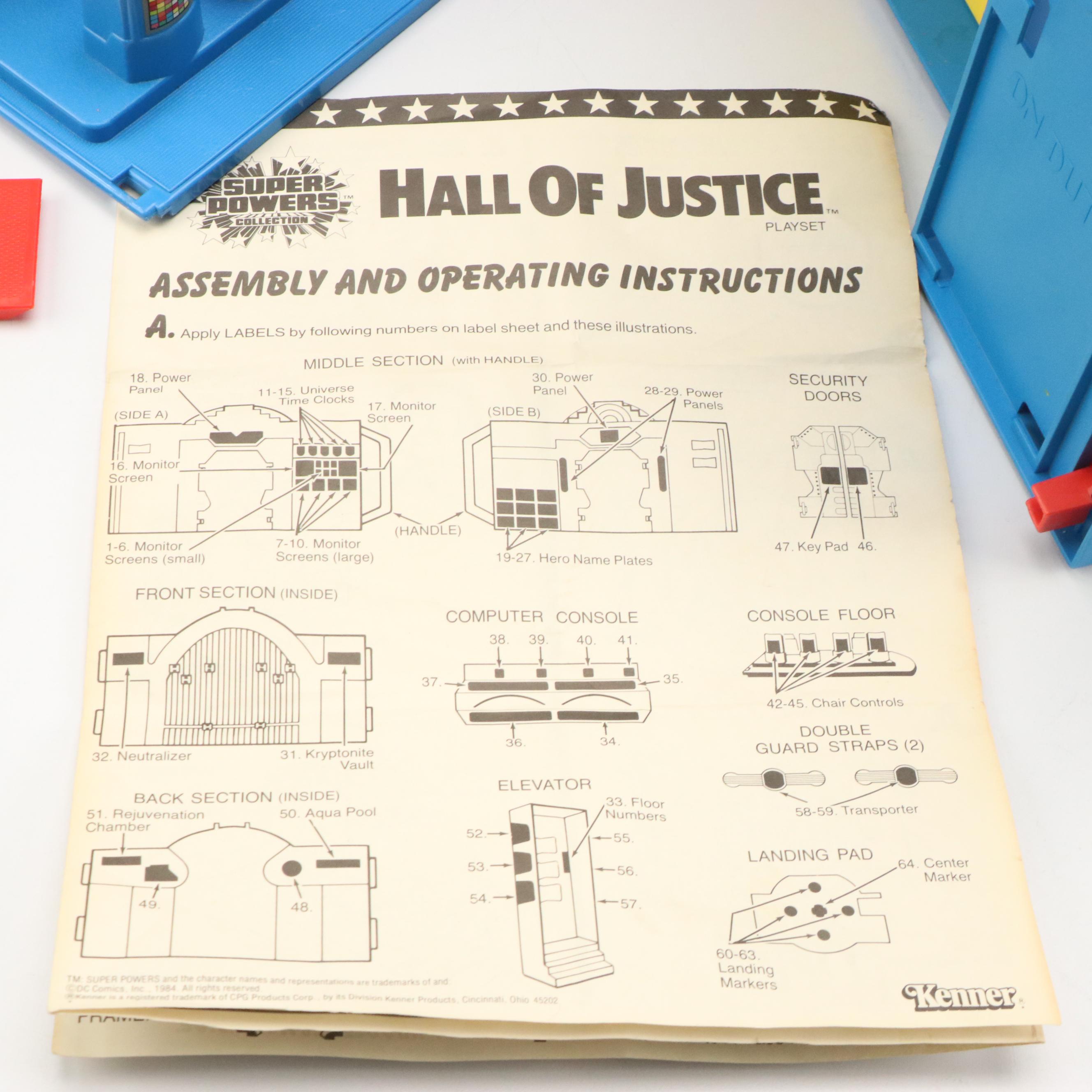 Kenner Super Powers "Hall of Justice" Play Set, 1980s