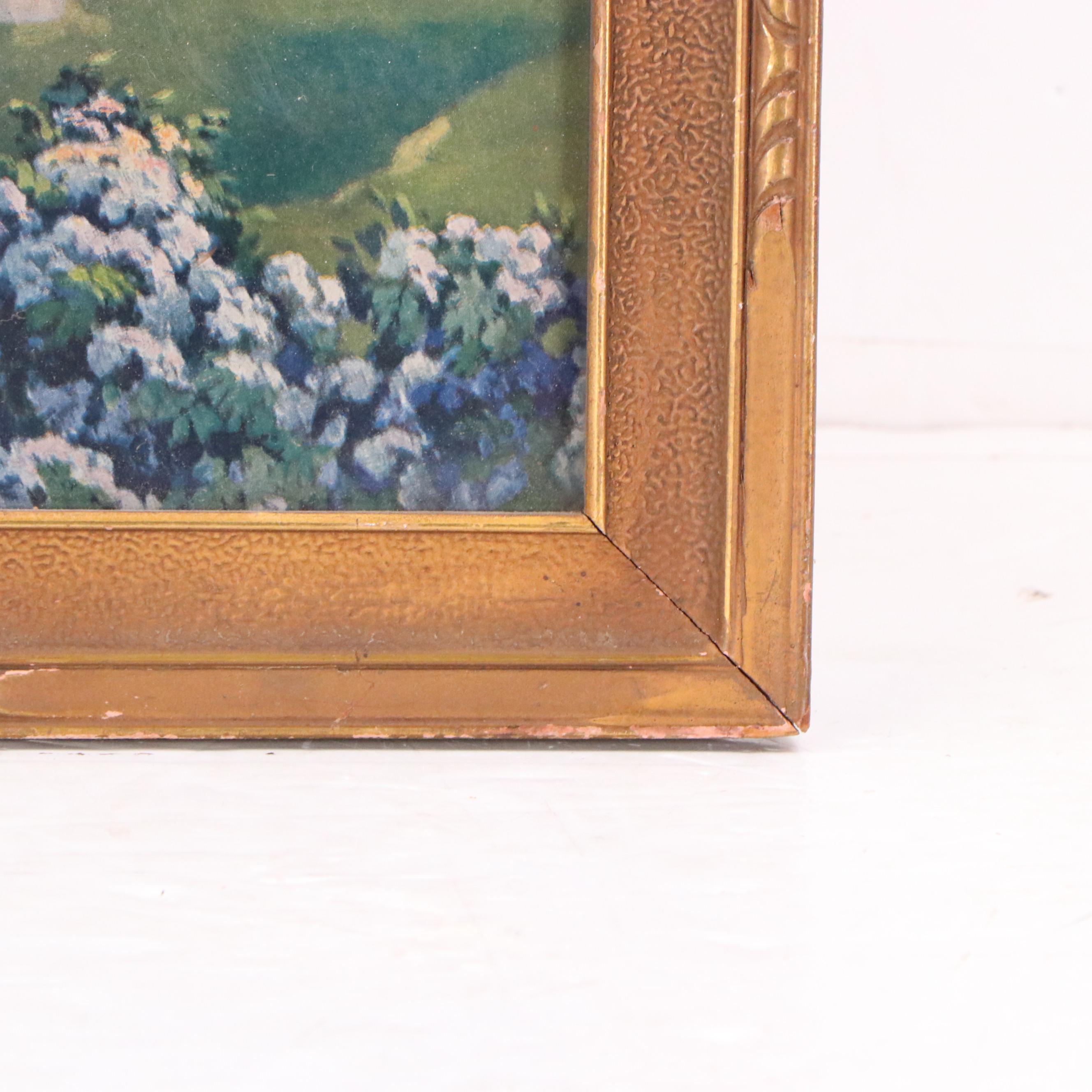 Offset Lithograph After Chester K. Van Nortwick "Love's Meditation" Early 20th C