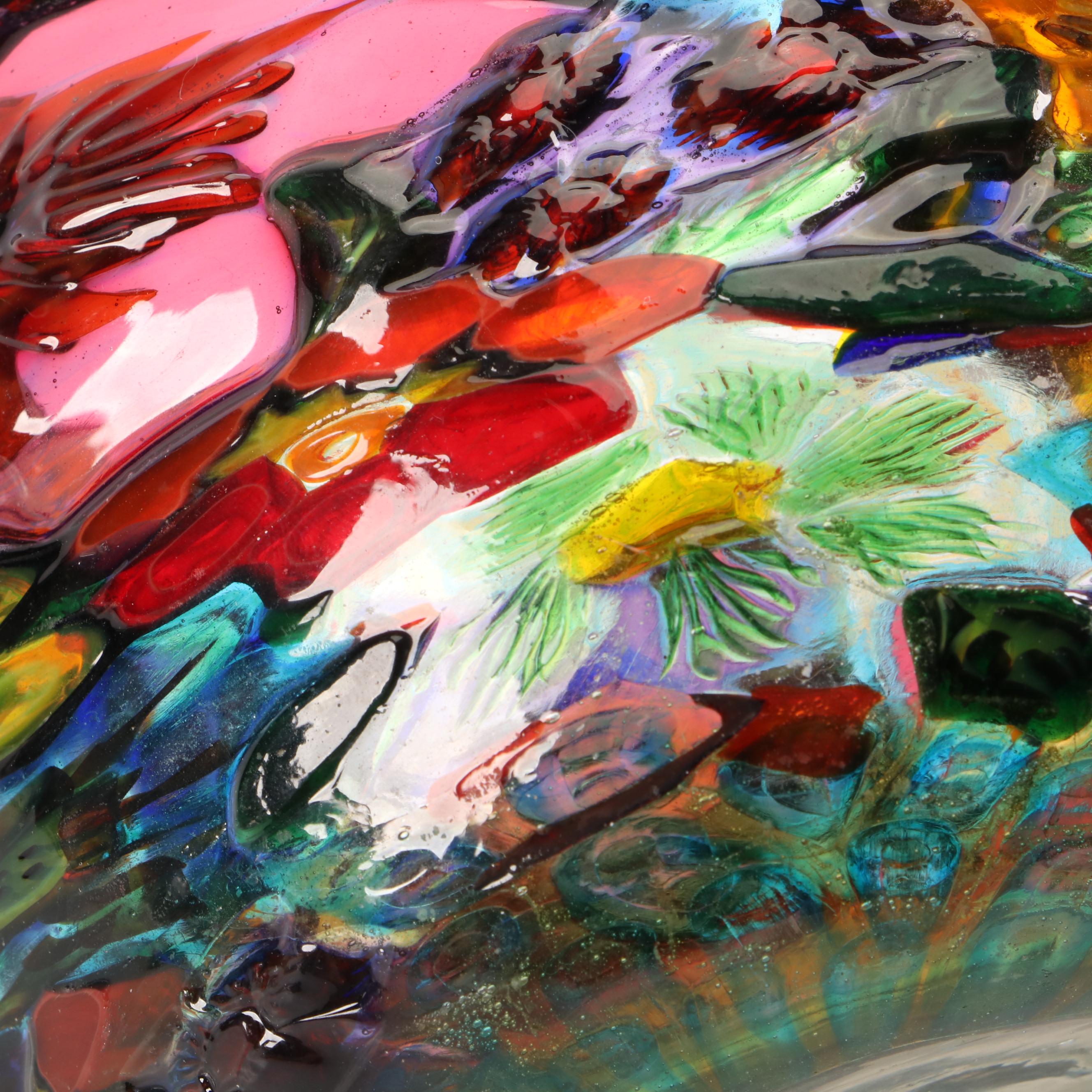 Ercole Barovier for Artisti Barovier Murrine Mosaico Murano Art Glass Vase