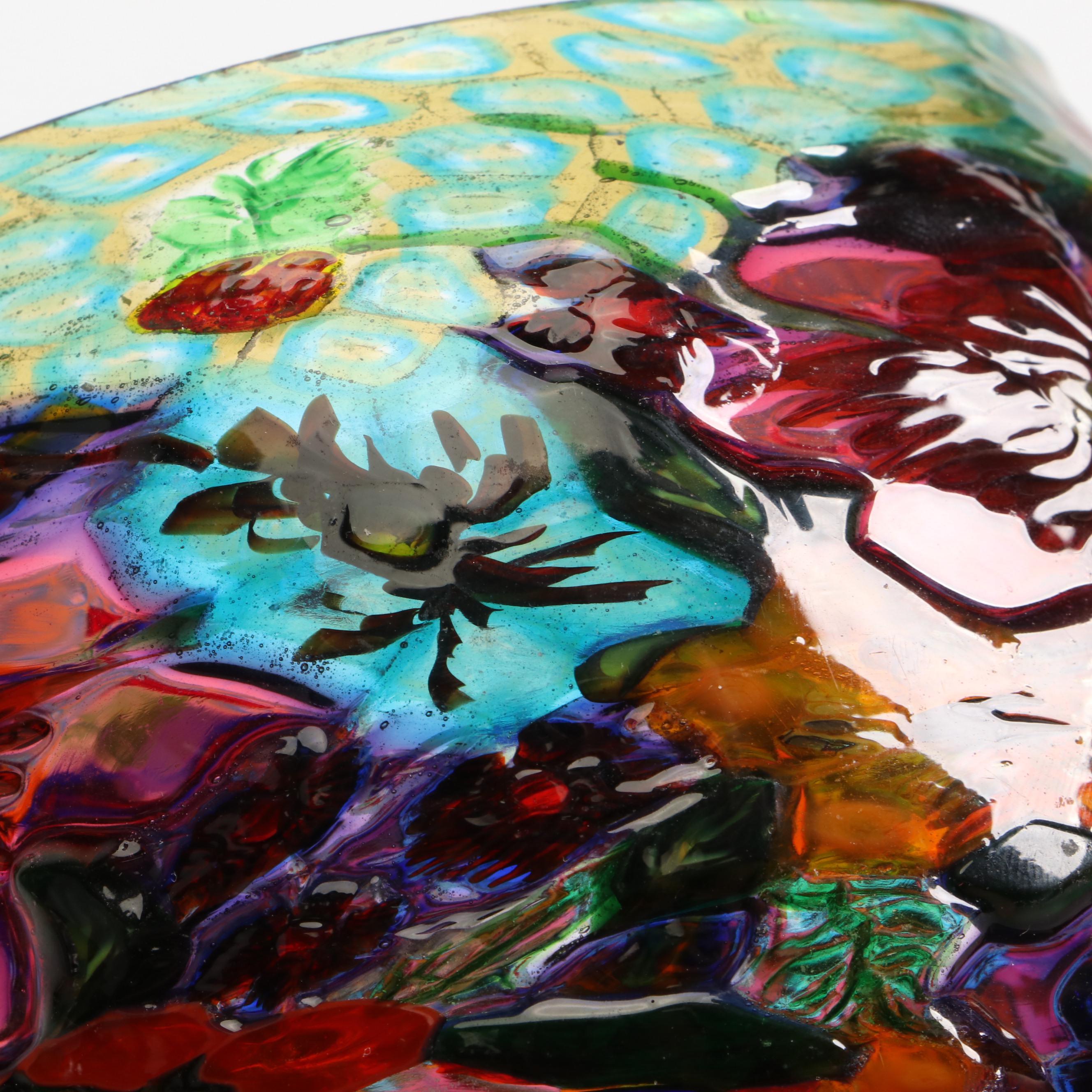 Ercole Barovier for Artisti Barovier Murrine Mosaico Murano Art Glass Vase