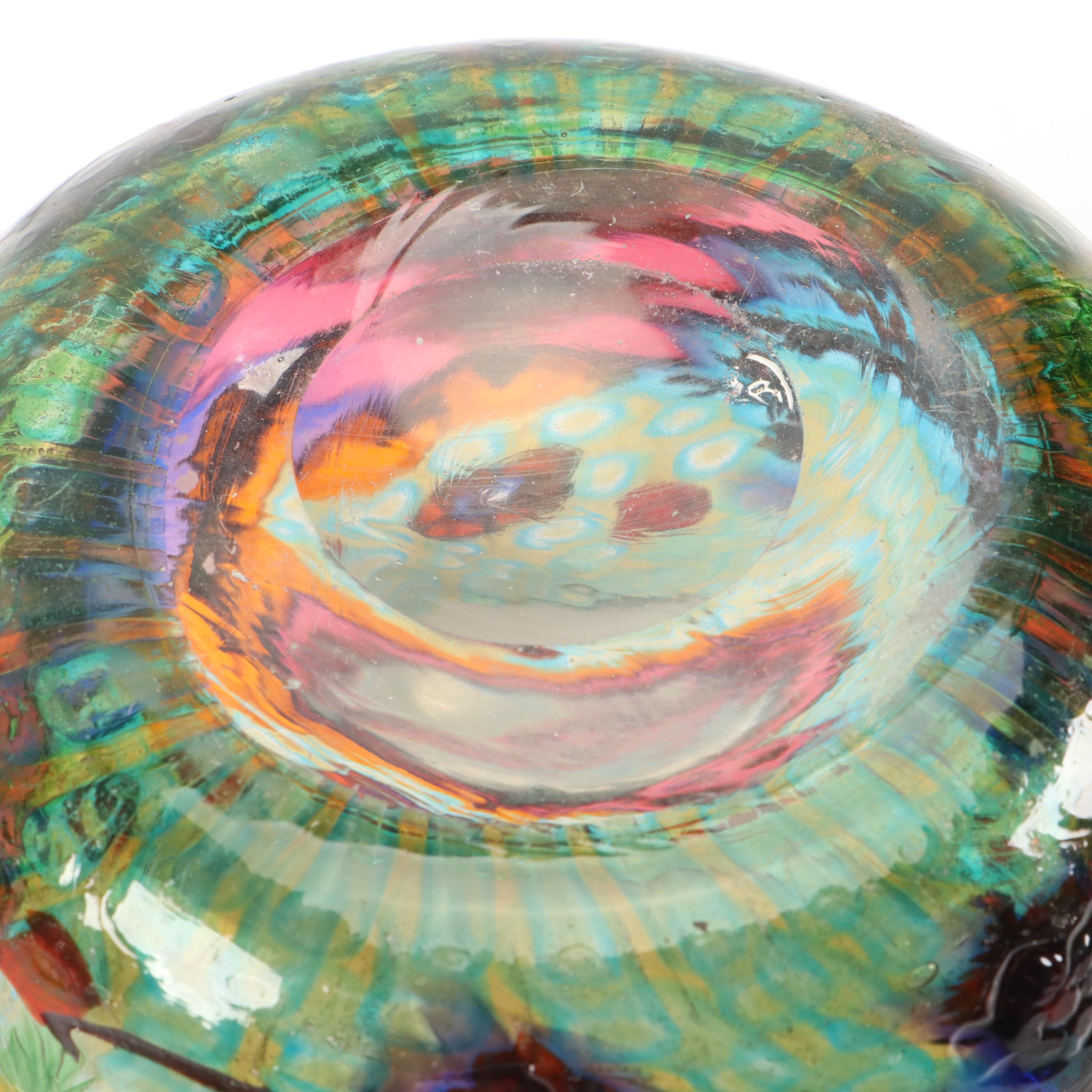 Ercole Barovier for Artisti Barovier Murrine Mosaico Murano Art Glass Vase