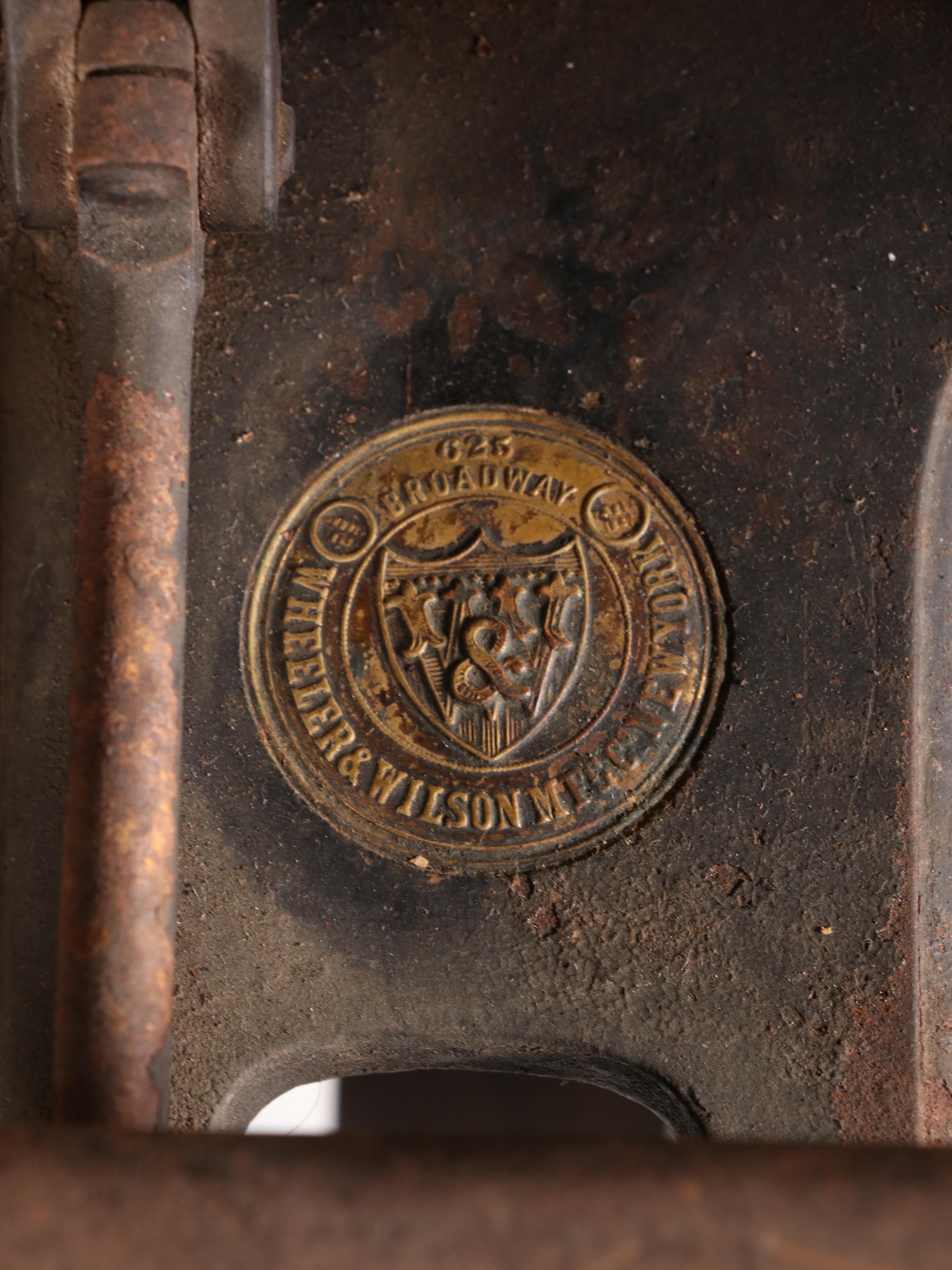 Wheeler & Wilson Sewing Machine on Treadle Table, Late 19th Century