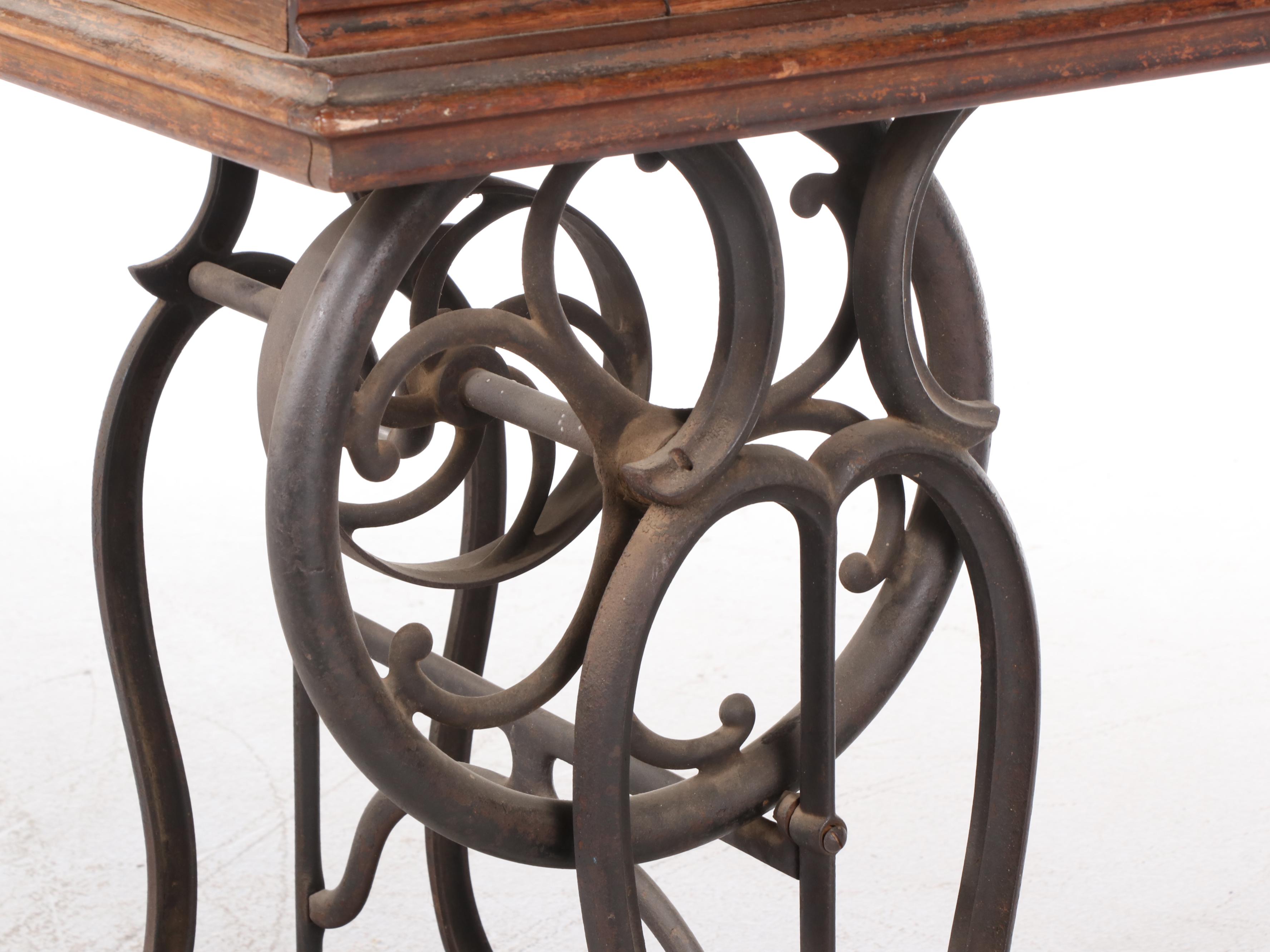 Wheeler & Wilson Sewing Machine on Treadle Table, Late 19th Century