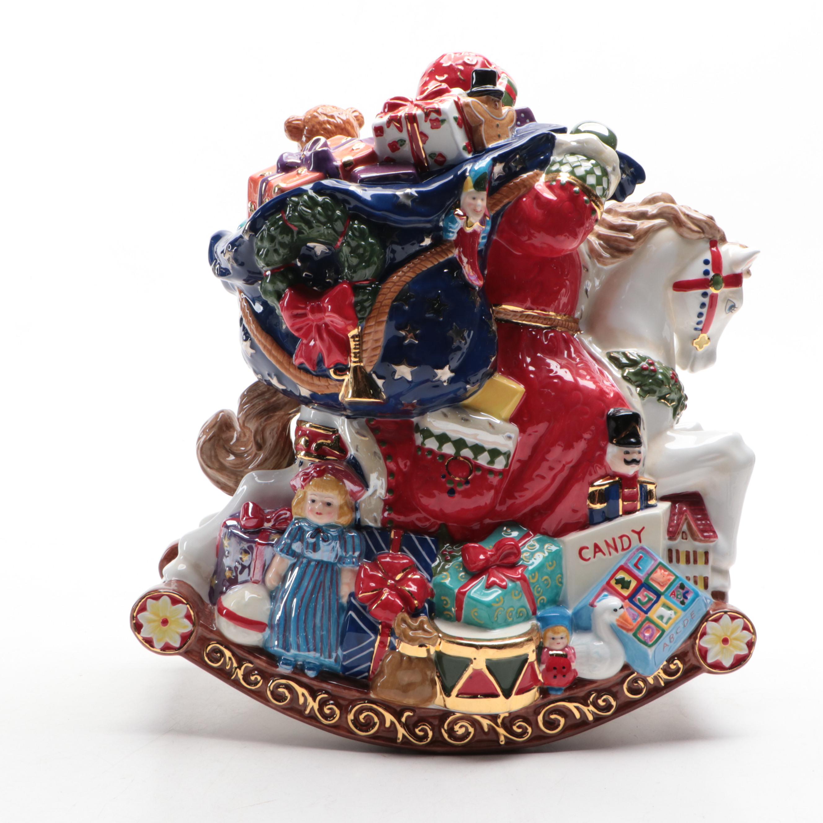 Christopher Radko "Merry Mount Magic" Ceramic Cookie Jar
