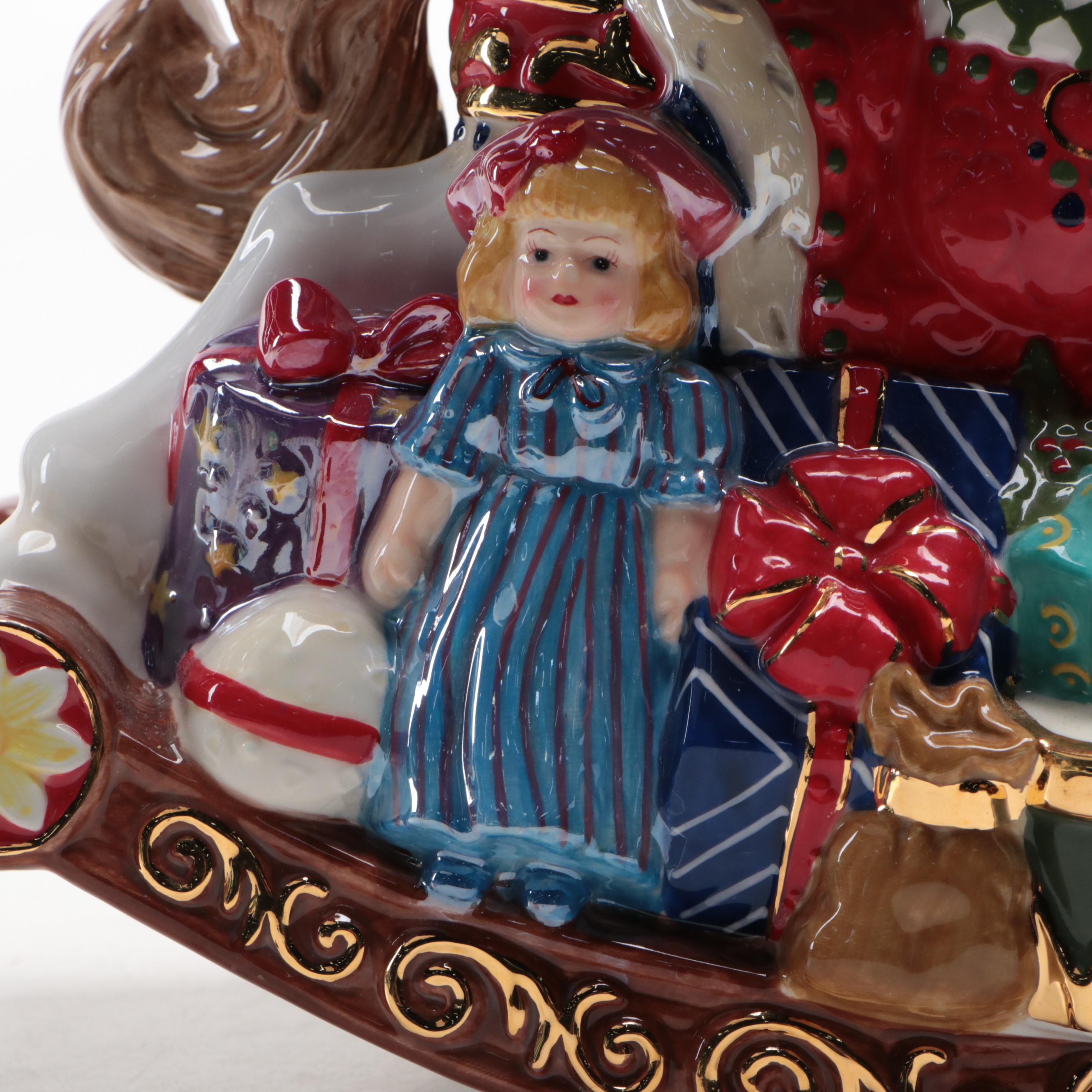 Christopher Radko "Merry Mount Magic" Ceramic Cookie Jar