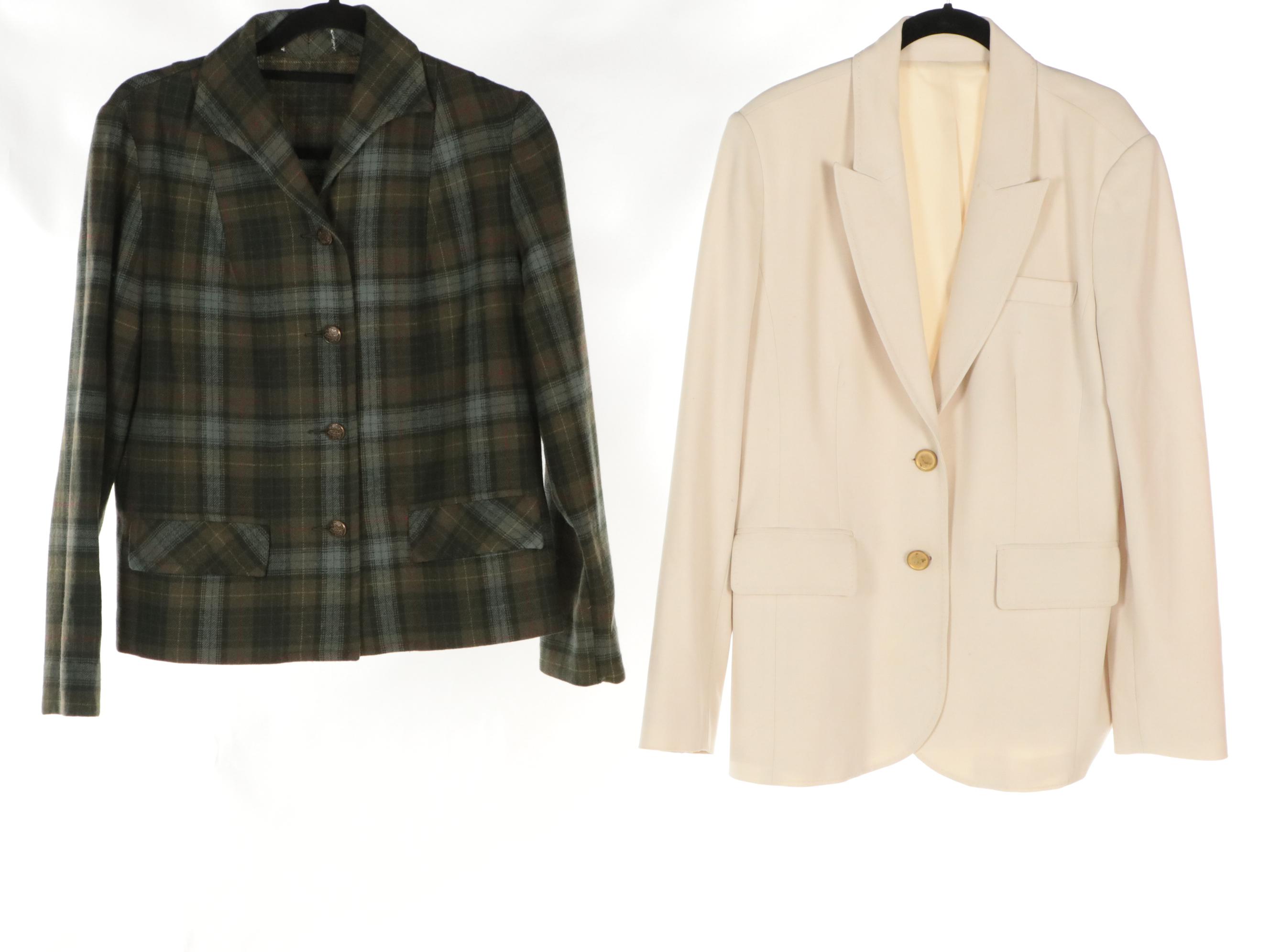 Salvatore Ferragamo Jacket, Autograph Blouse, Georgiou Studio Pants & More
