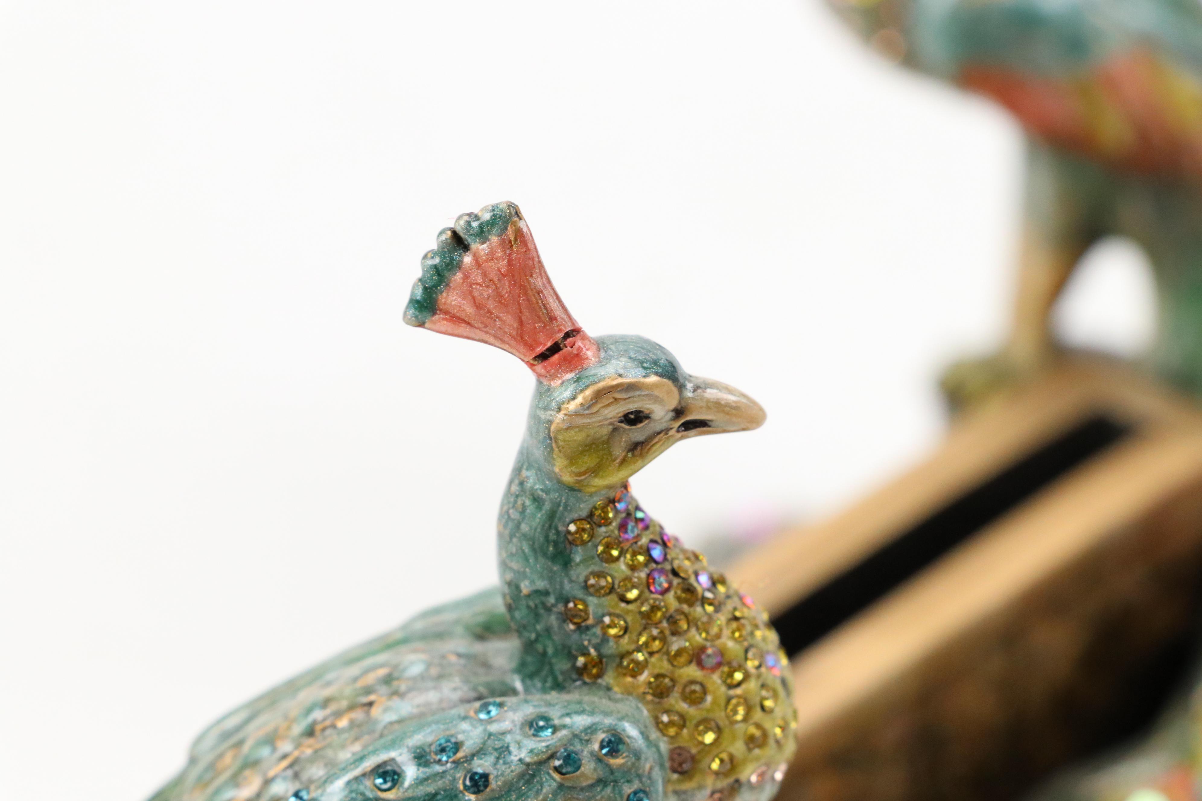 Jay Strongwater Embellished and Enameled Tulip Clock and More Desk Accessories