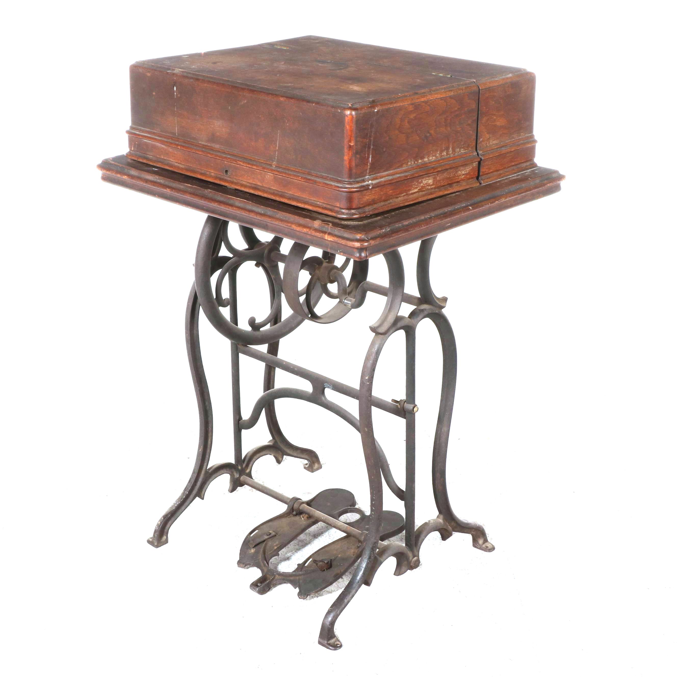Wheeler & Wilson Sewing Machine on Treadle Table, Late 19th Century