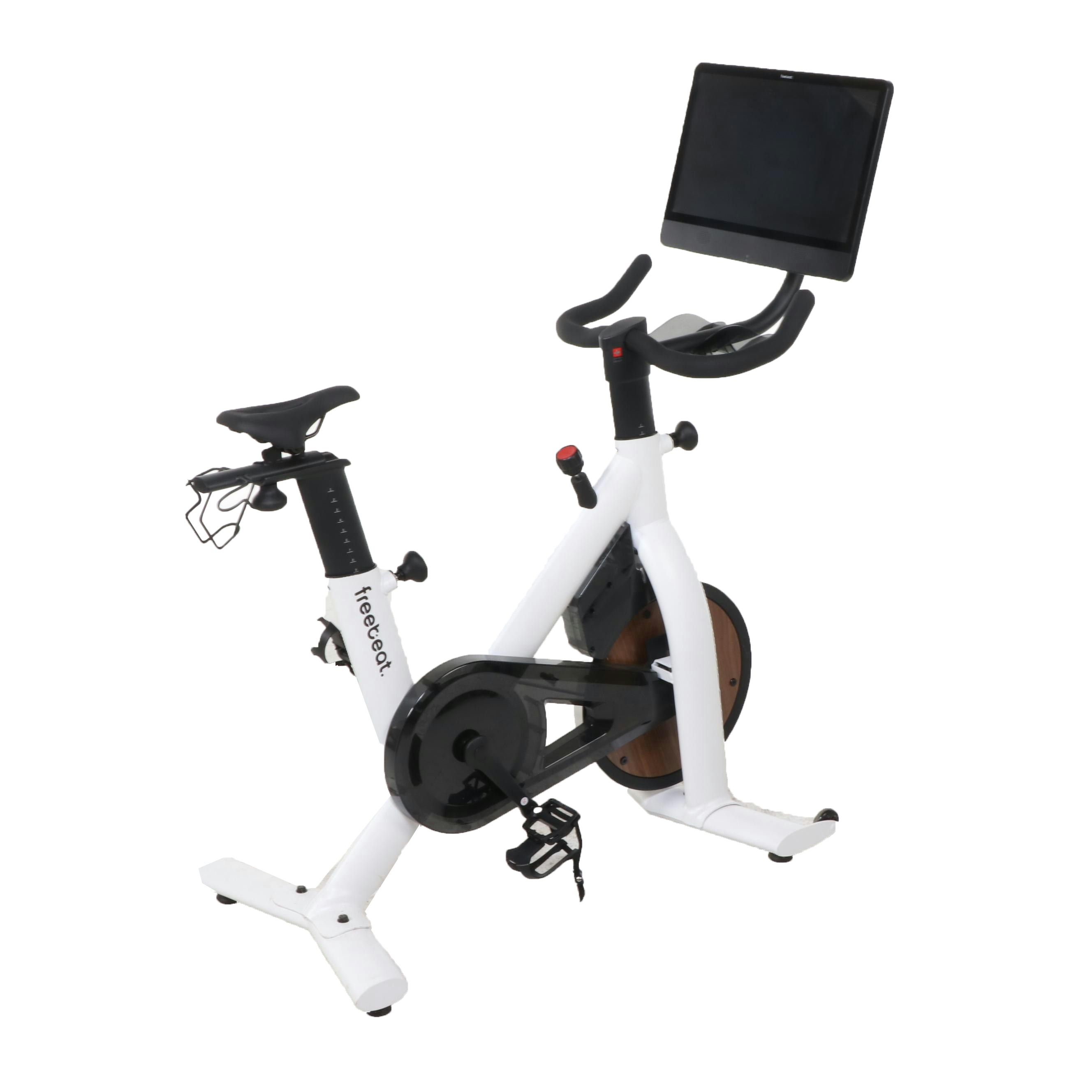 freebeat Lit Bike Stationary Bicycle Exercise System in White
