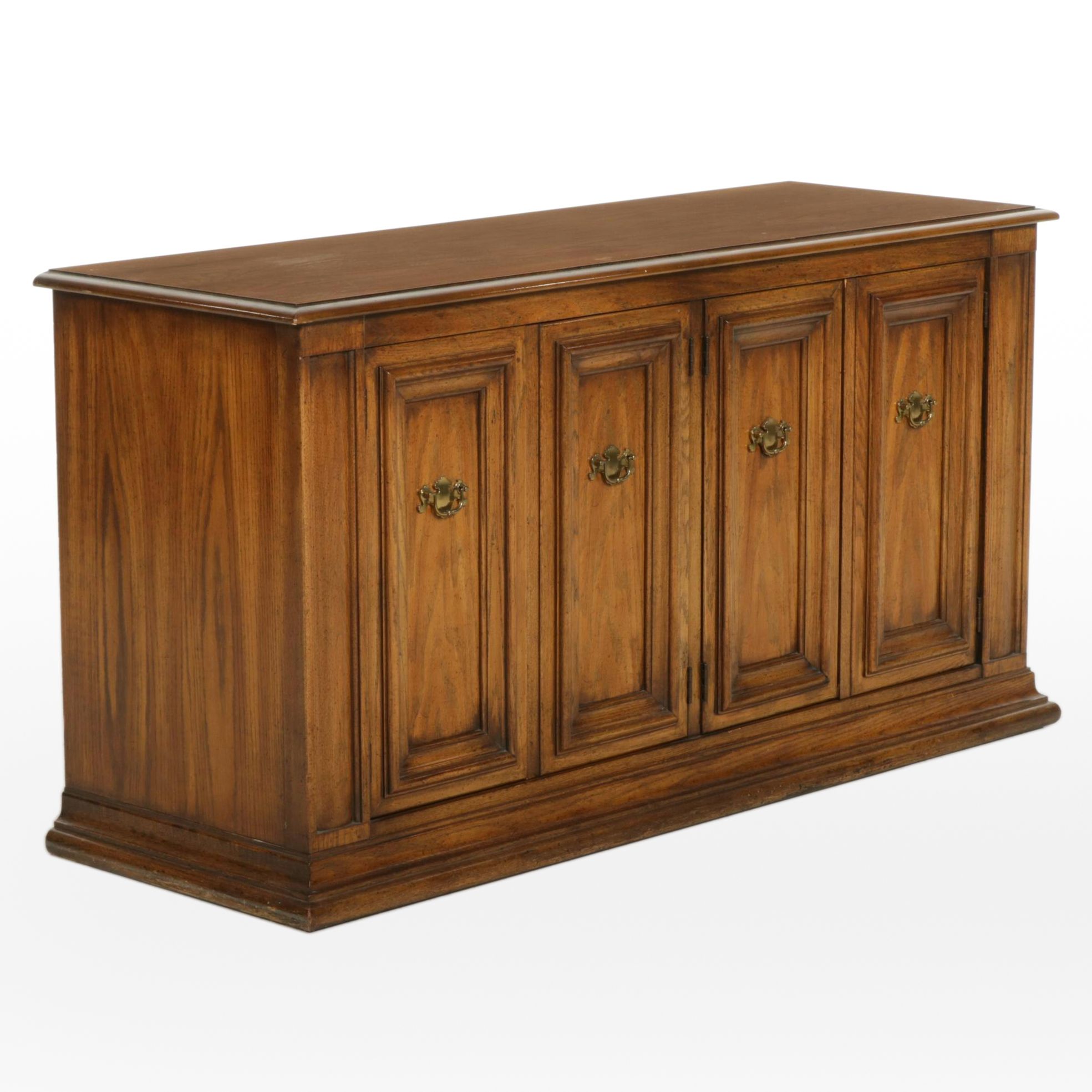 White Furniture Oak Buffet, Late 20th Century