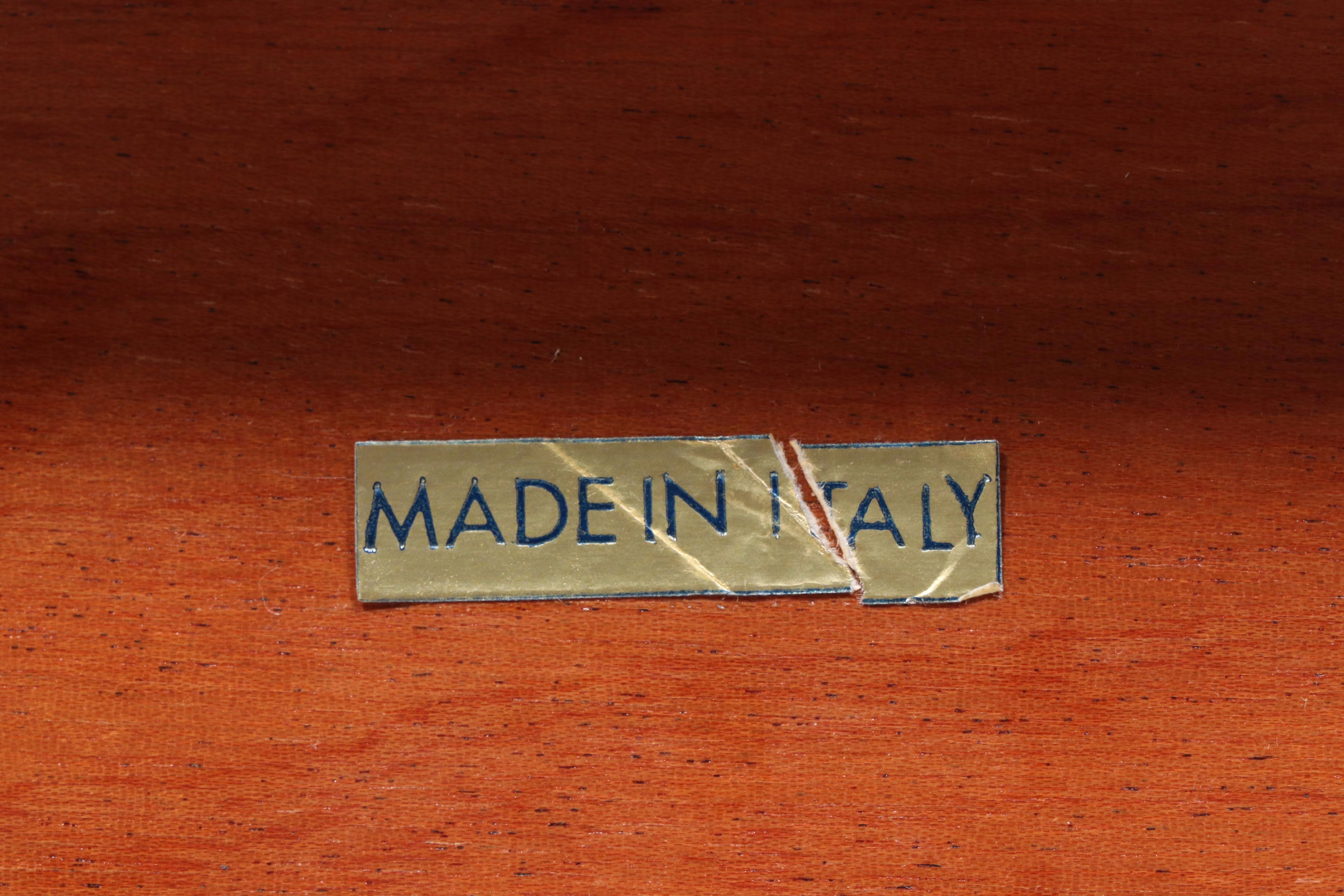 Notturno Intarsio Italian Marquetry Inlaid Nesting Tables with Music Box