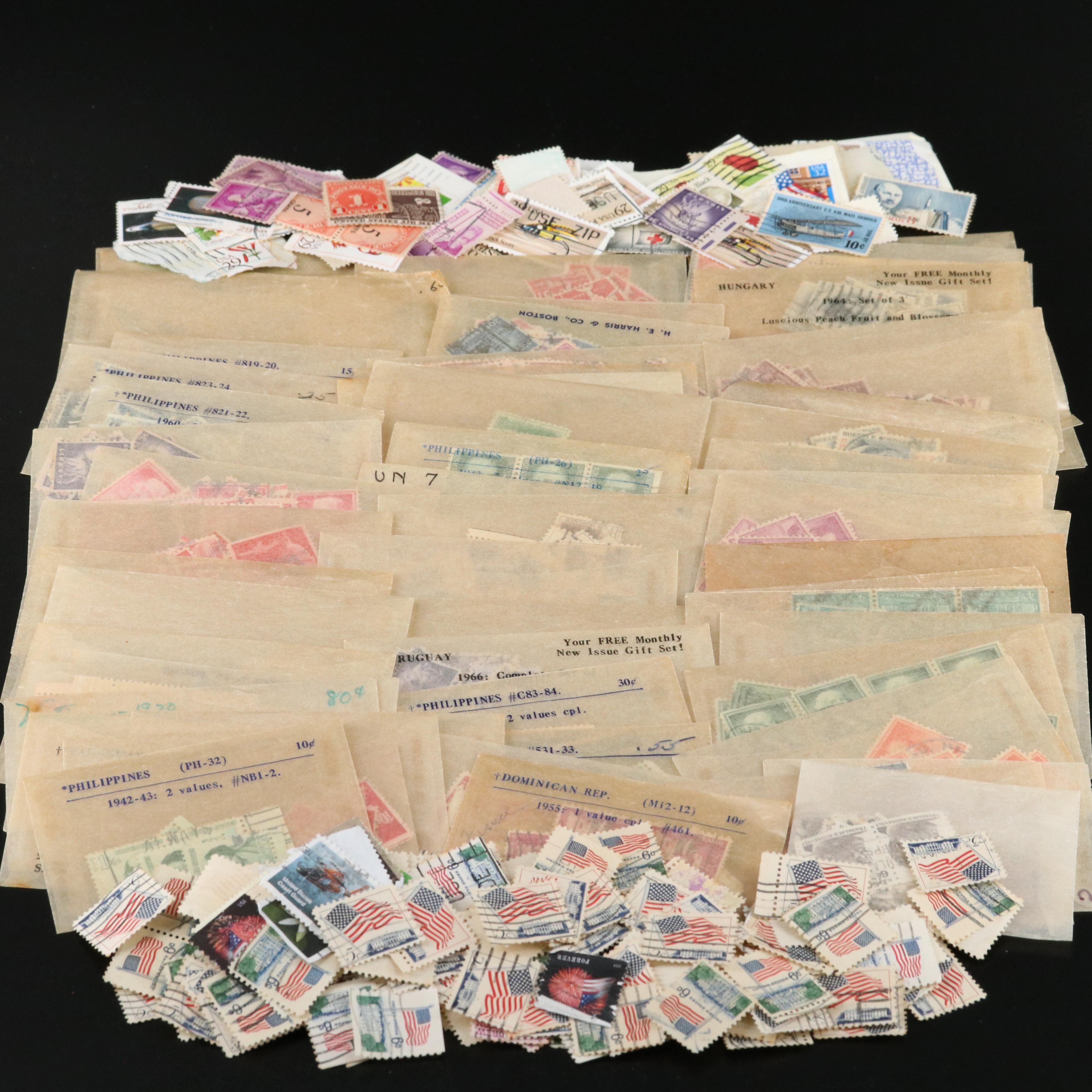 Large Assortment of Vintage U.S. Postage Stamps