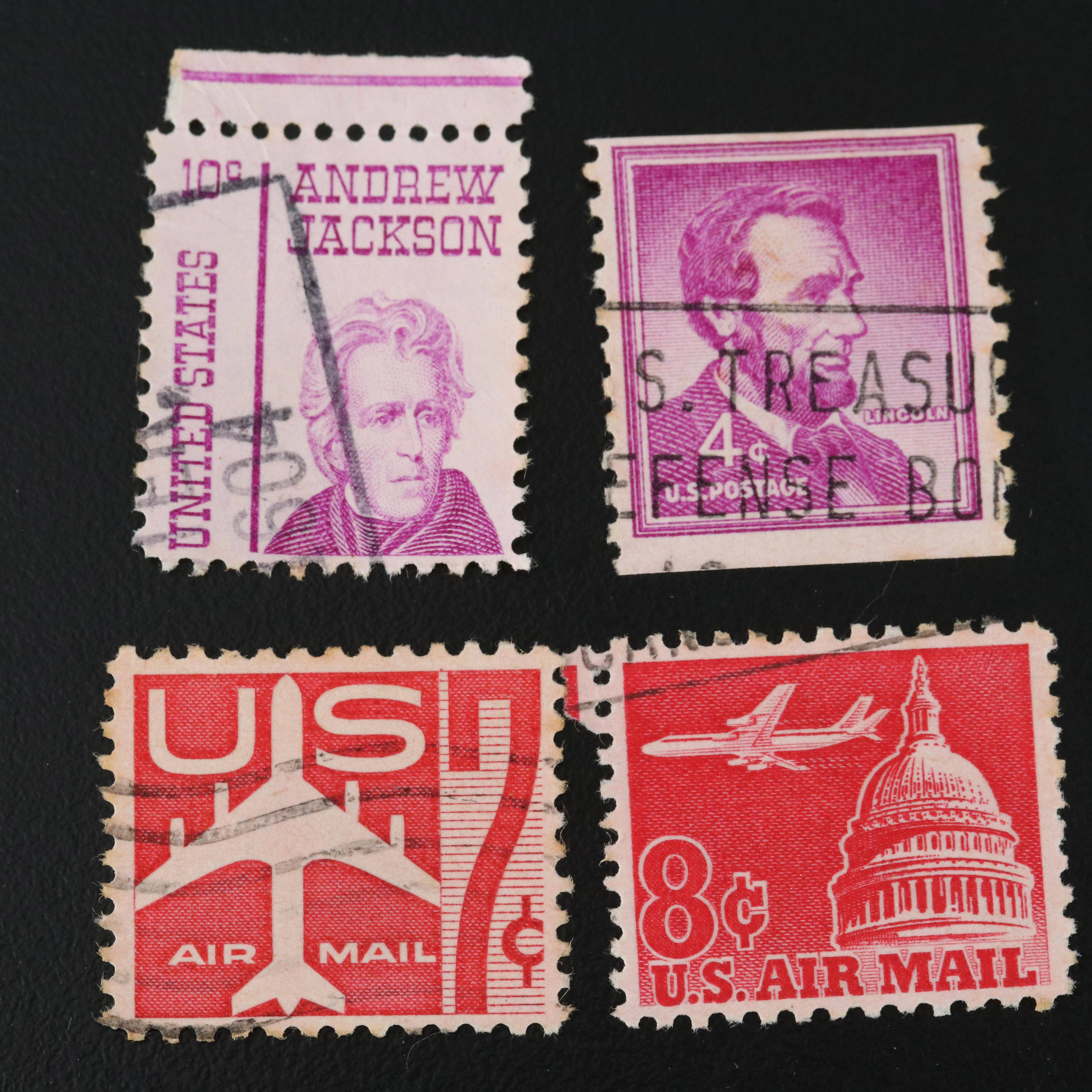 Large Assortment of Vintage U.S. Postage Stamps