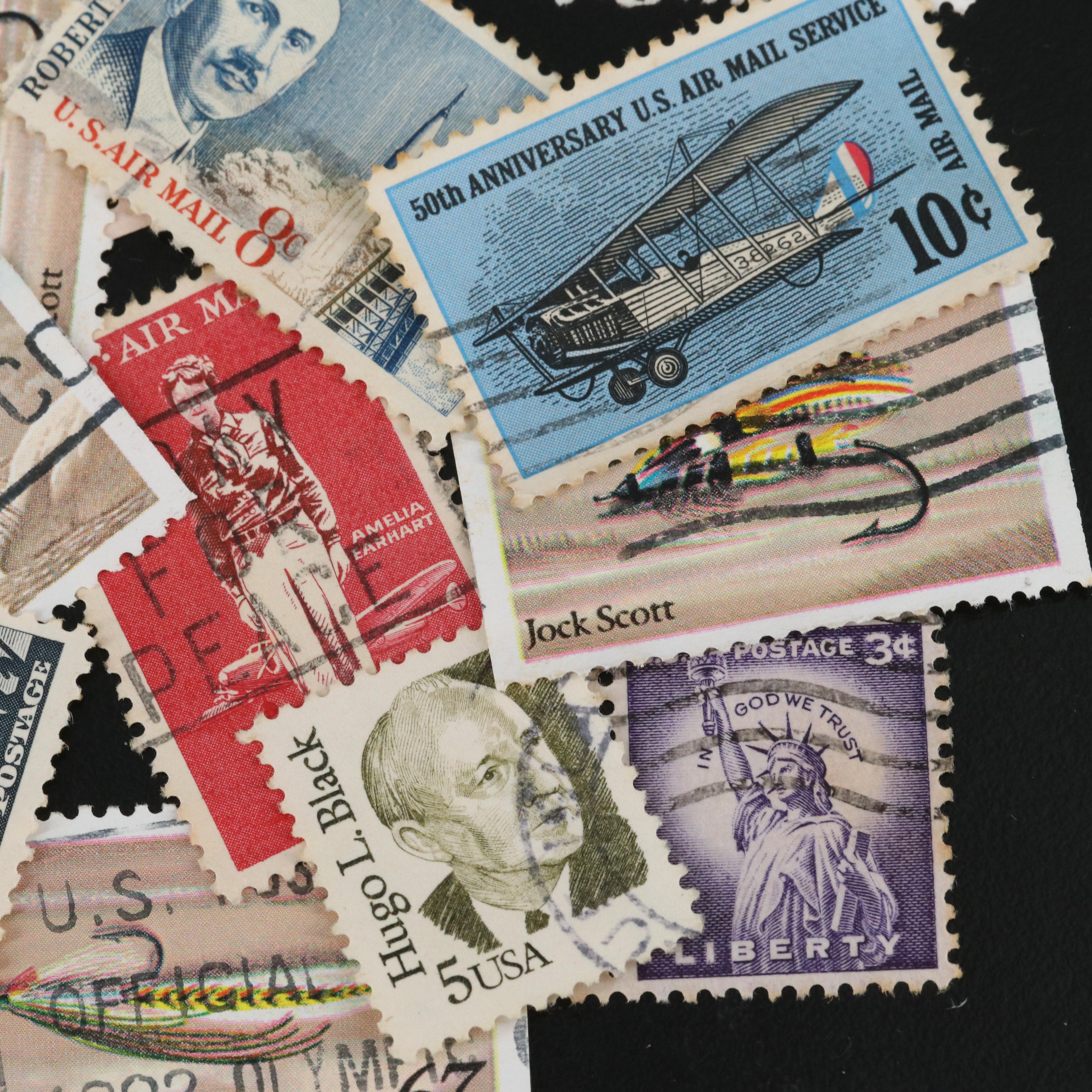 Large Assortment of Vintage U.S. Postage Stamps