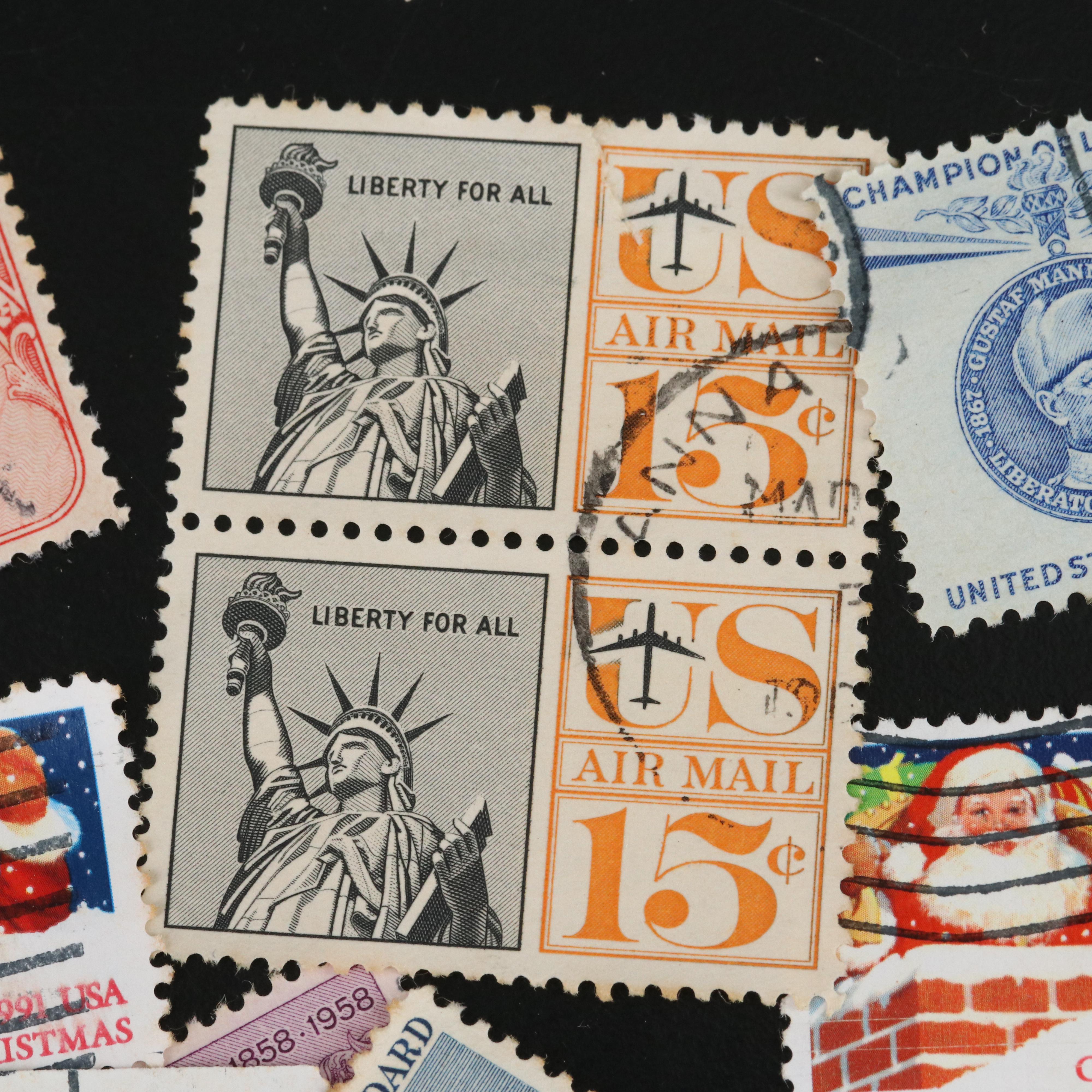 Large Assortment of Vintage U.S. Postage Stamps