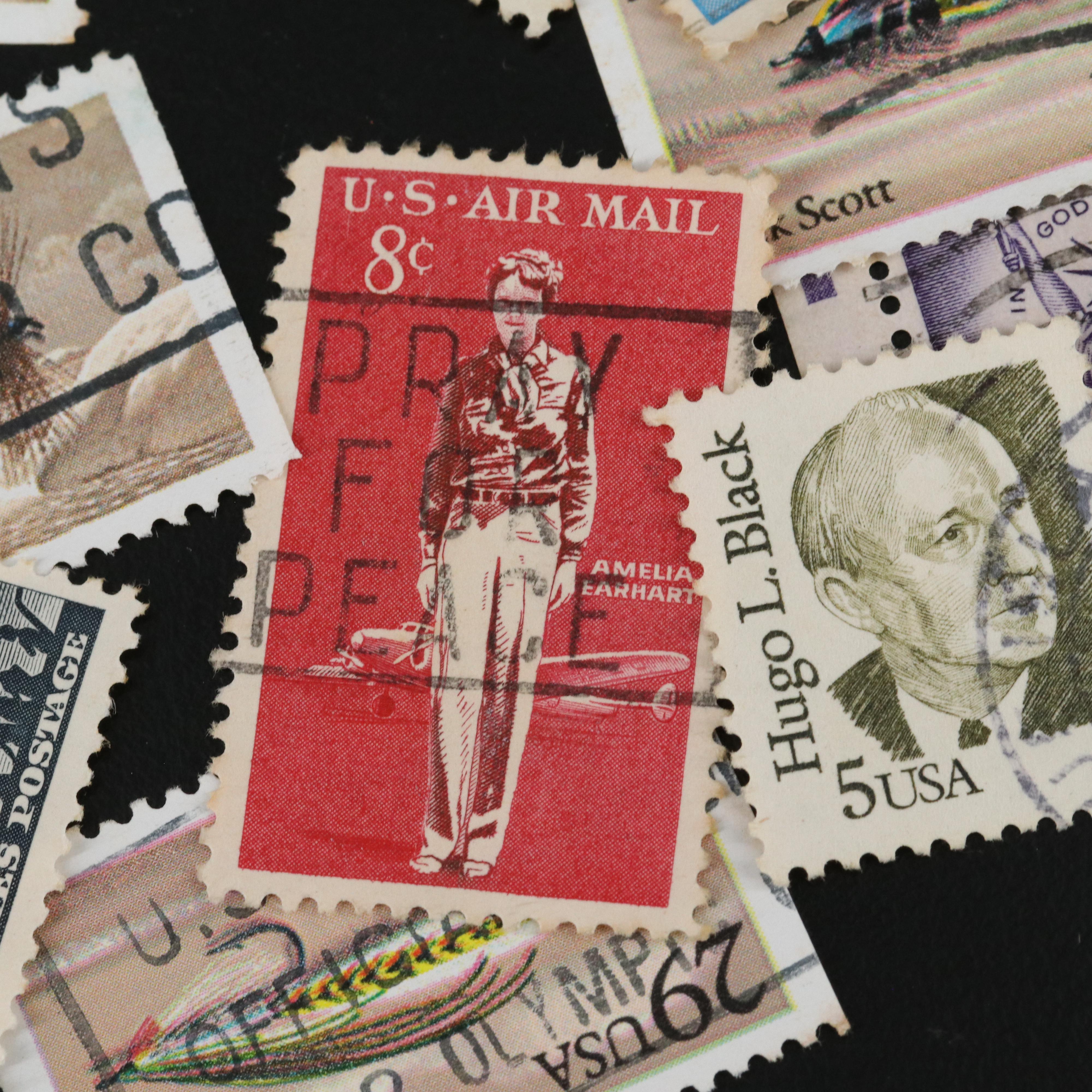 Large Assortment of Vintage U.S. Postage Stamps