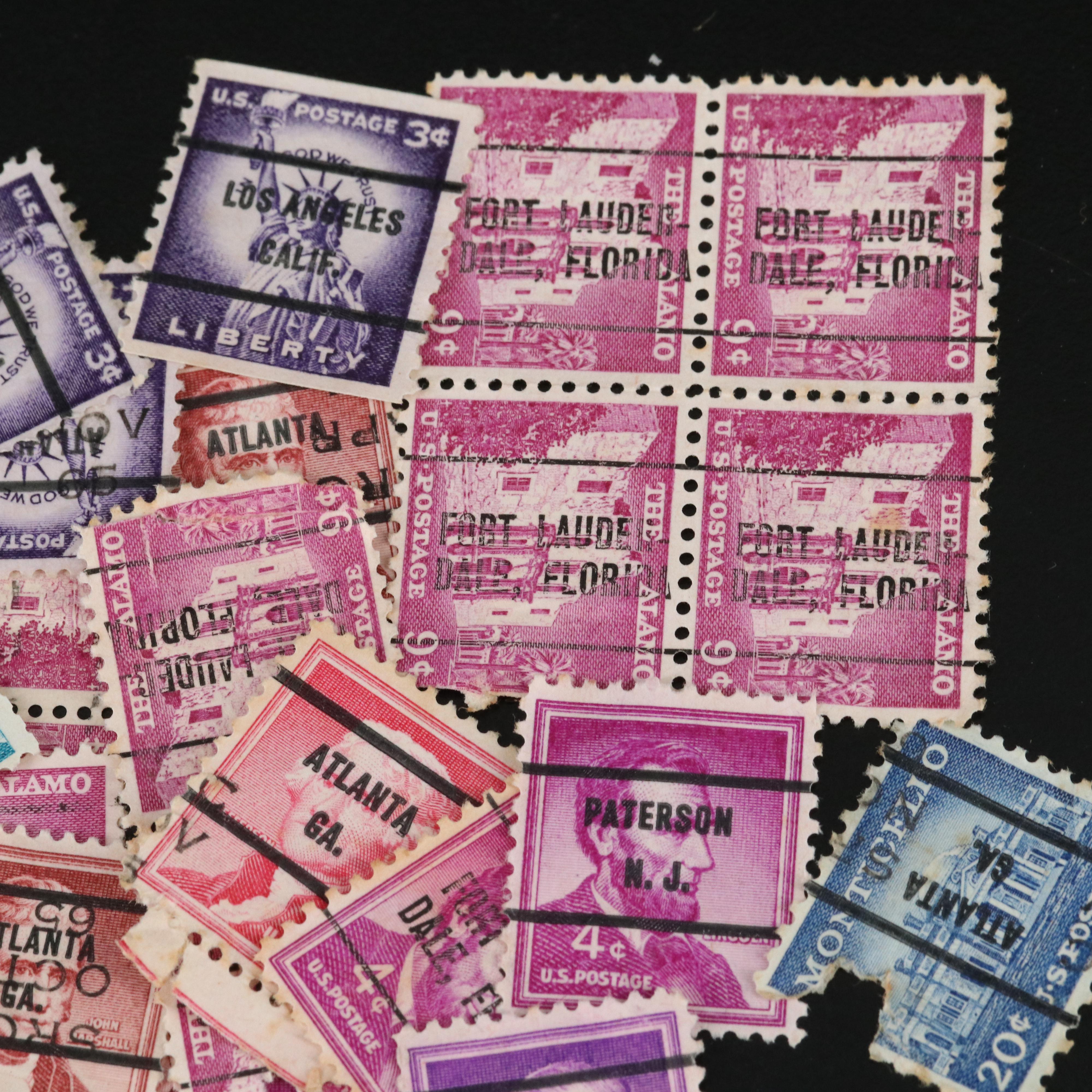 Large Assortment of Vintage U.S. Postage Stamps