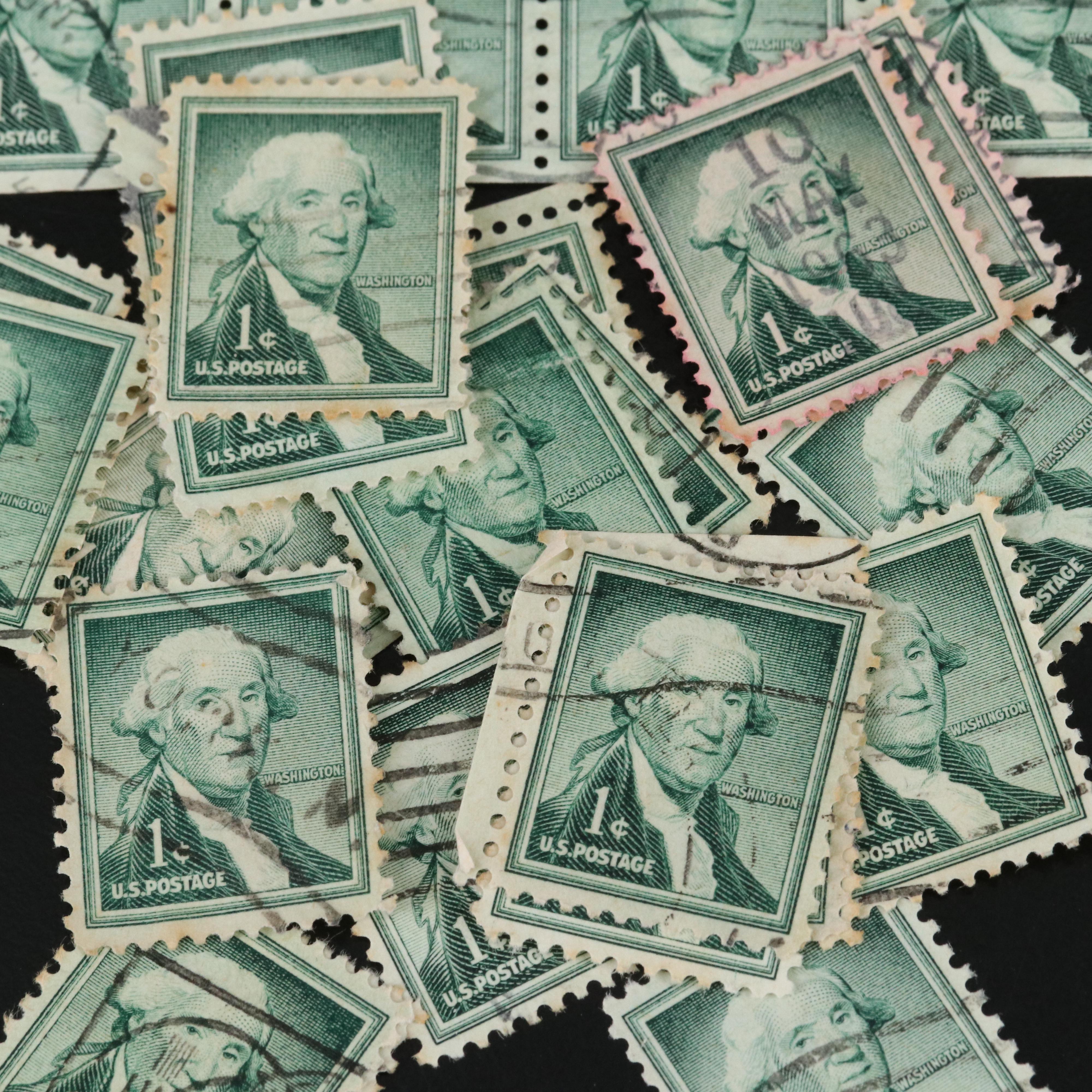 Large Assortment of Vintage U.S. Postage Stamps