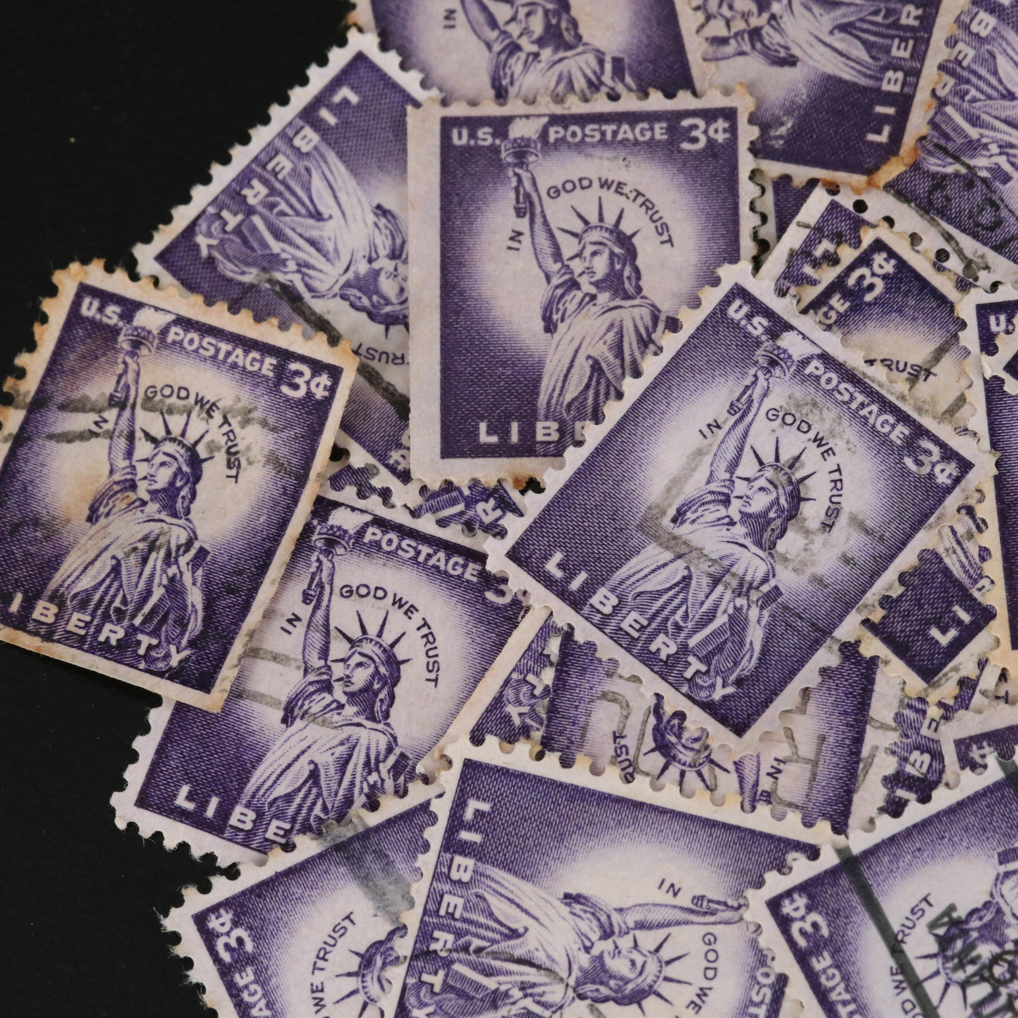 Large Assortment of Vintage U.S. Postage Stamps