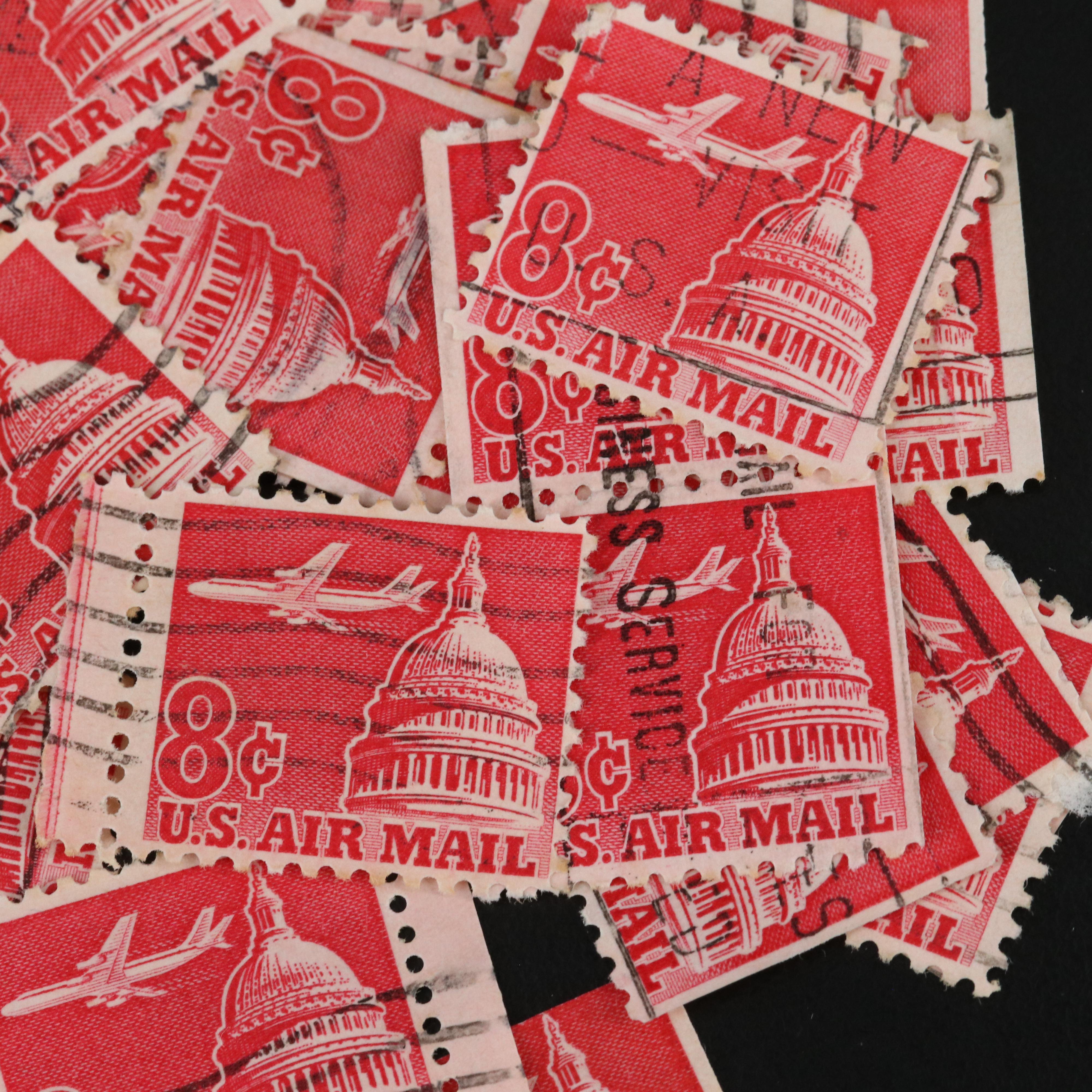 Large Assortment of Vintage U.S. Postage Stamps
