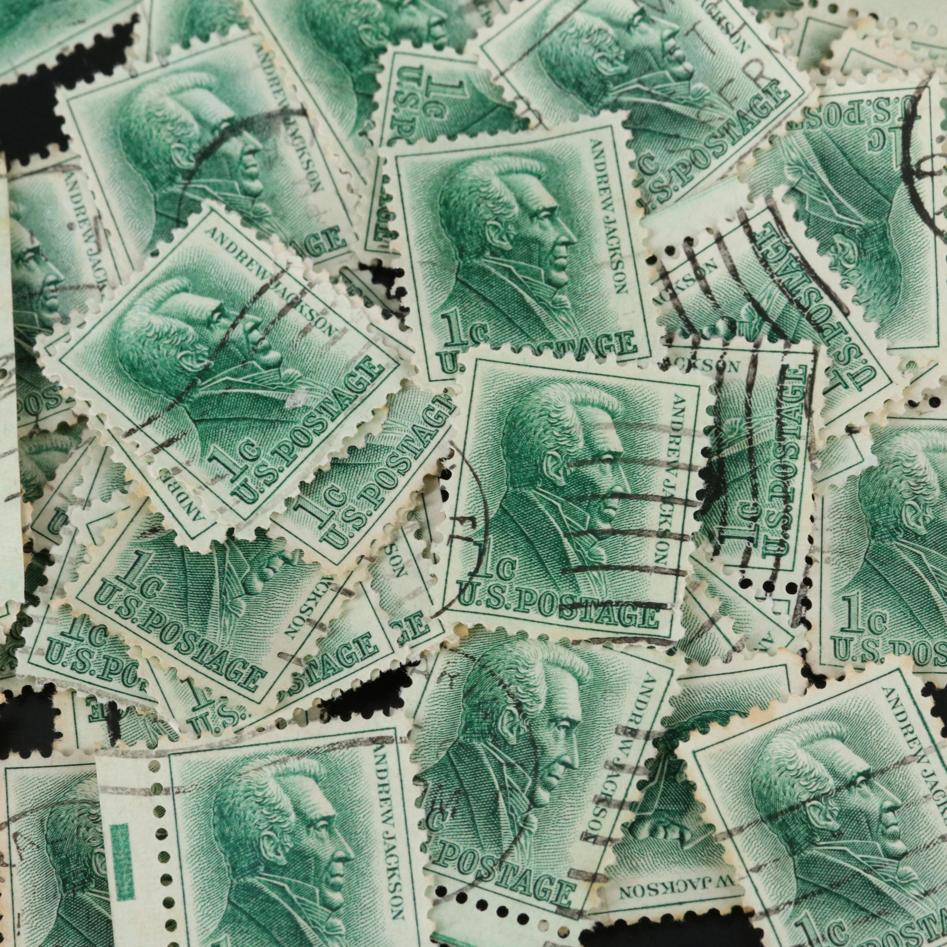 Large Assortment of Vintage U.S. Postage Stamps