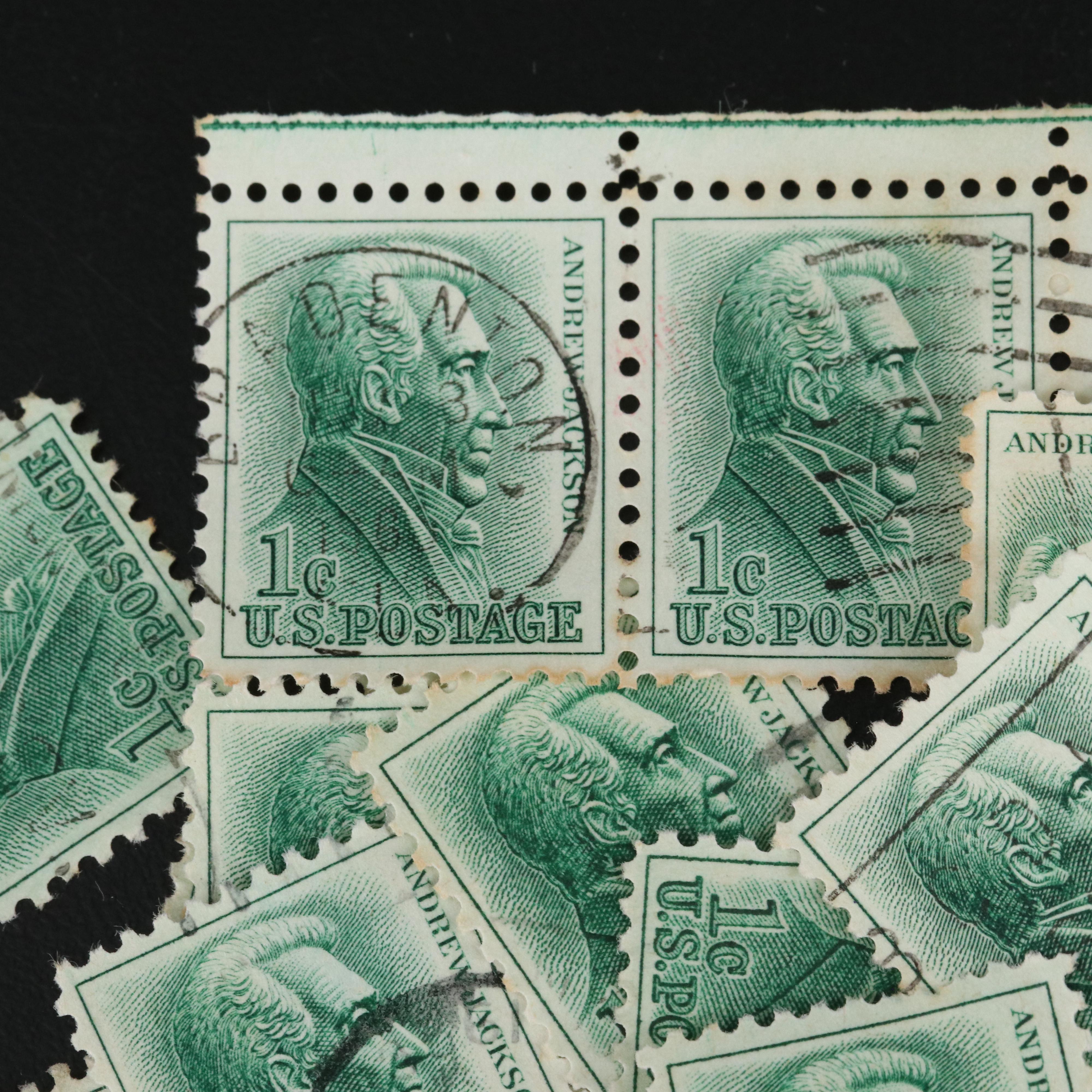 Large Assortment of Vintage U.S. Postage Stamps