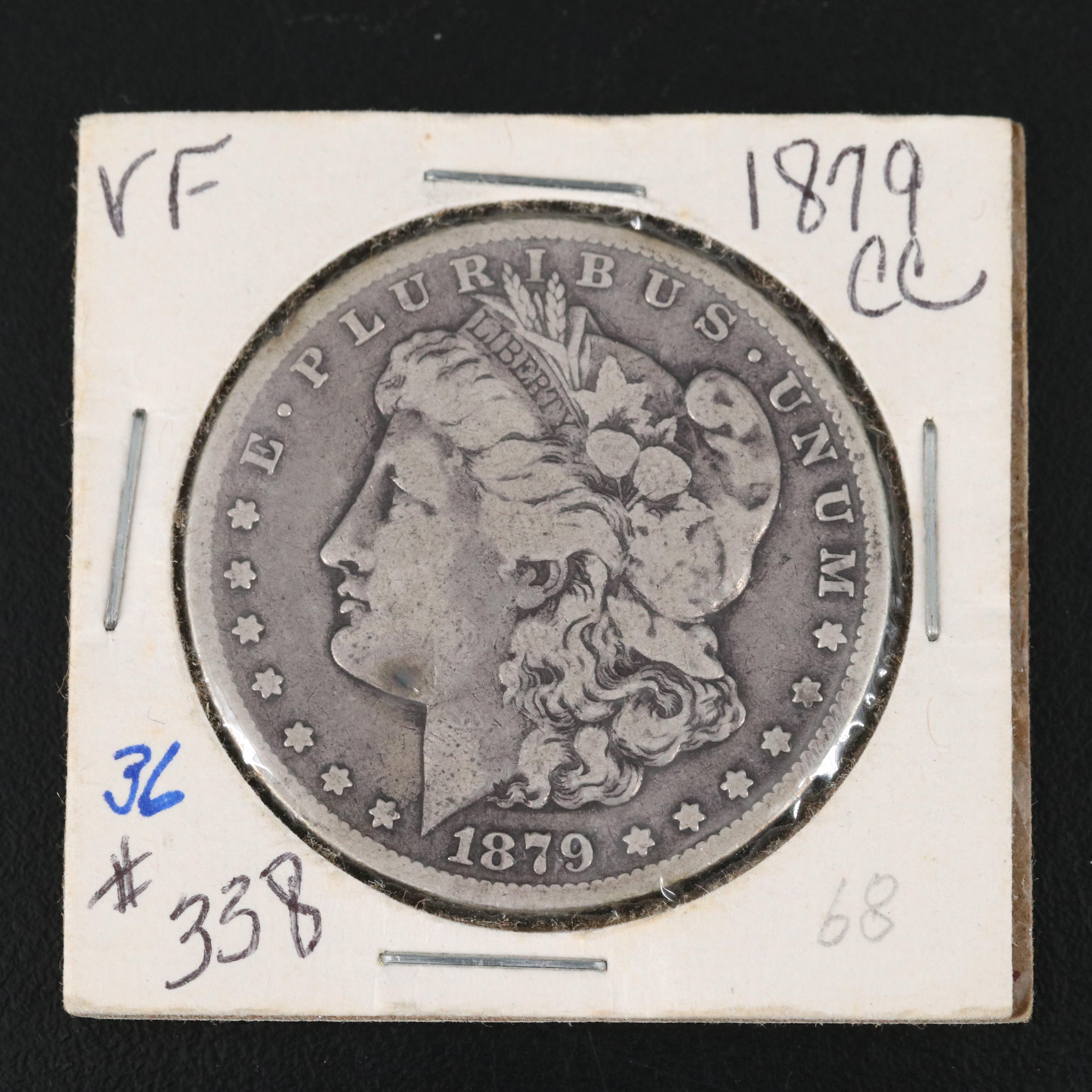 Key Date Low Mintage 1879-CC Morgan Silver Dollar