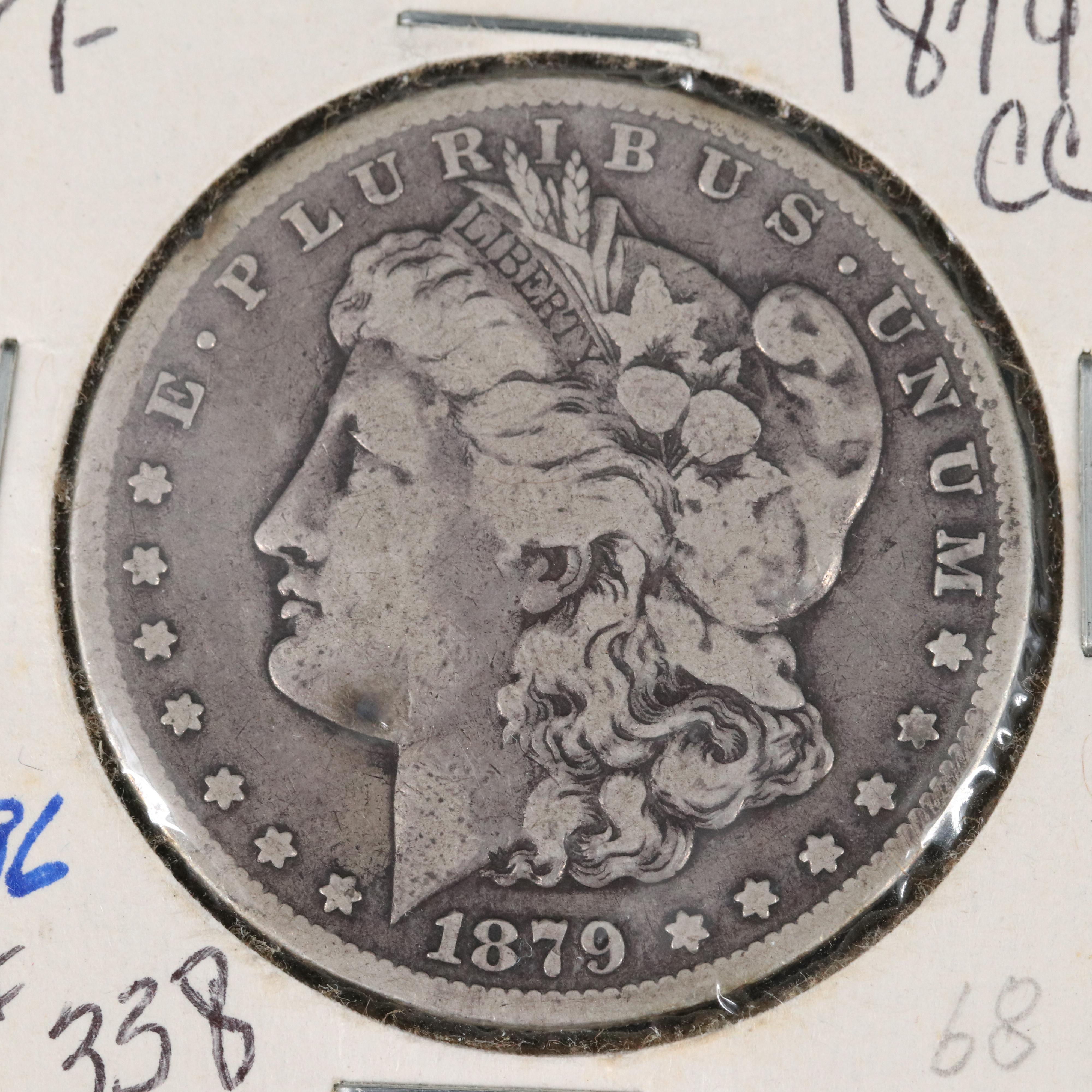 Key Date Low Mintage 1879-CC Morgan Silver Dollar