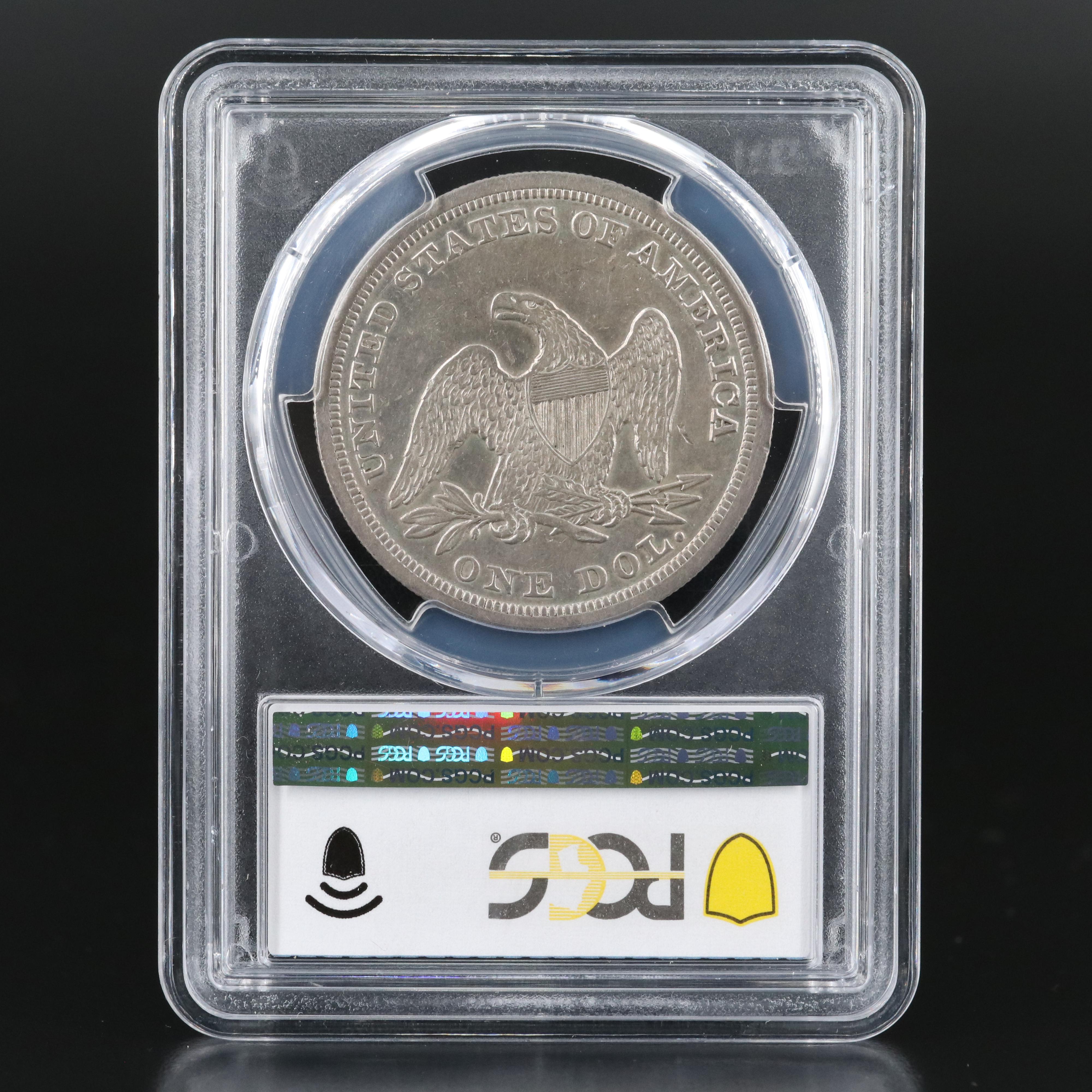 PCGS Graded XF40 1846 Liberty Seated Silver Dollar