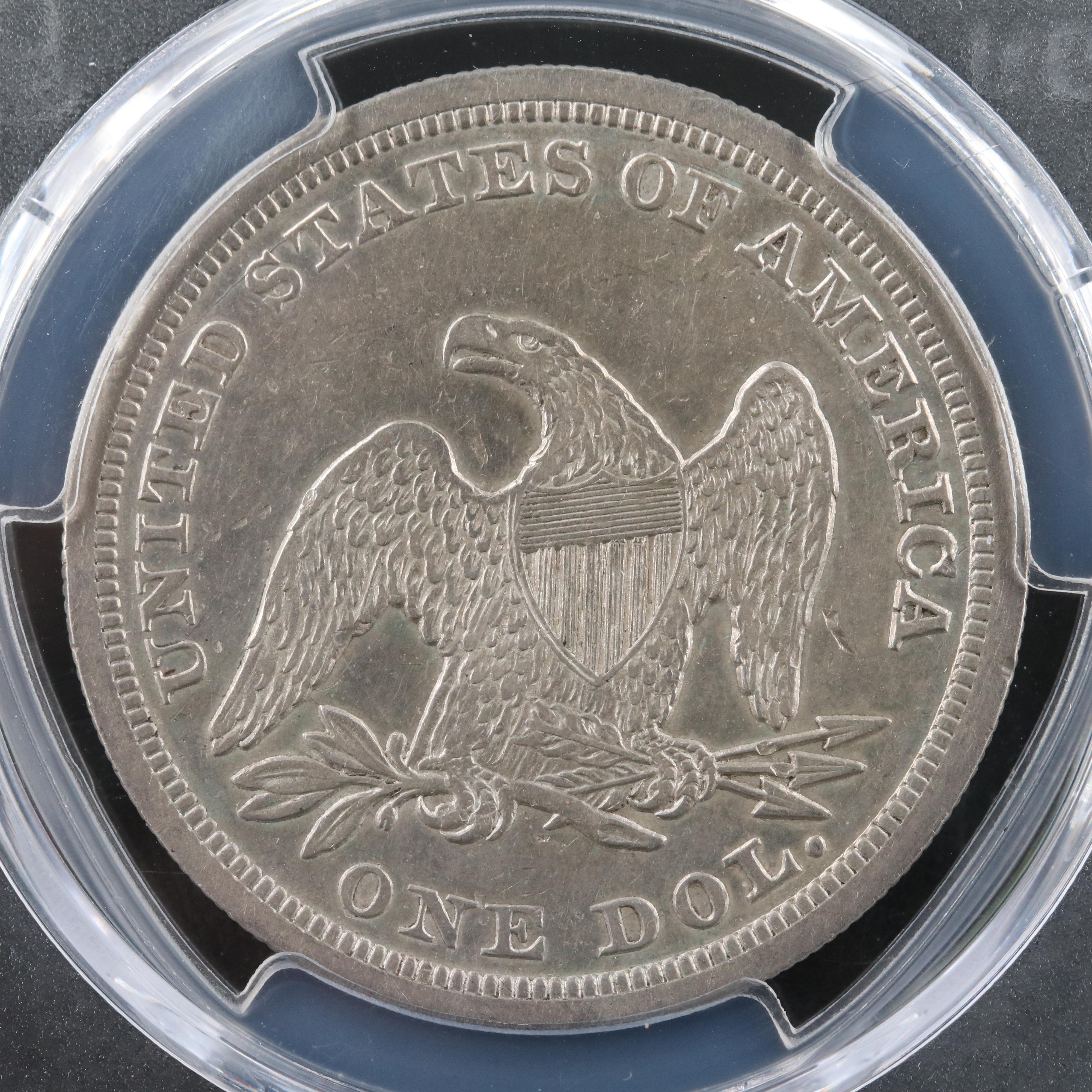 PCGS Graded XF40 1846 Liberty Seated Silver Dollar