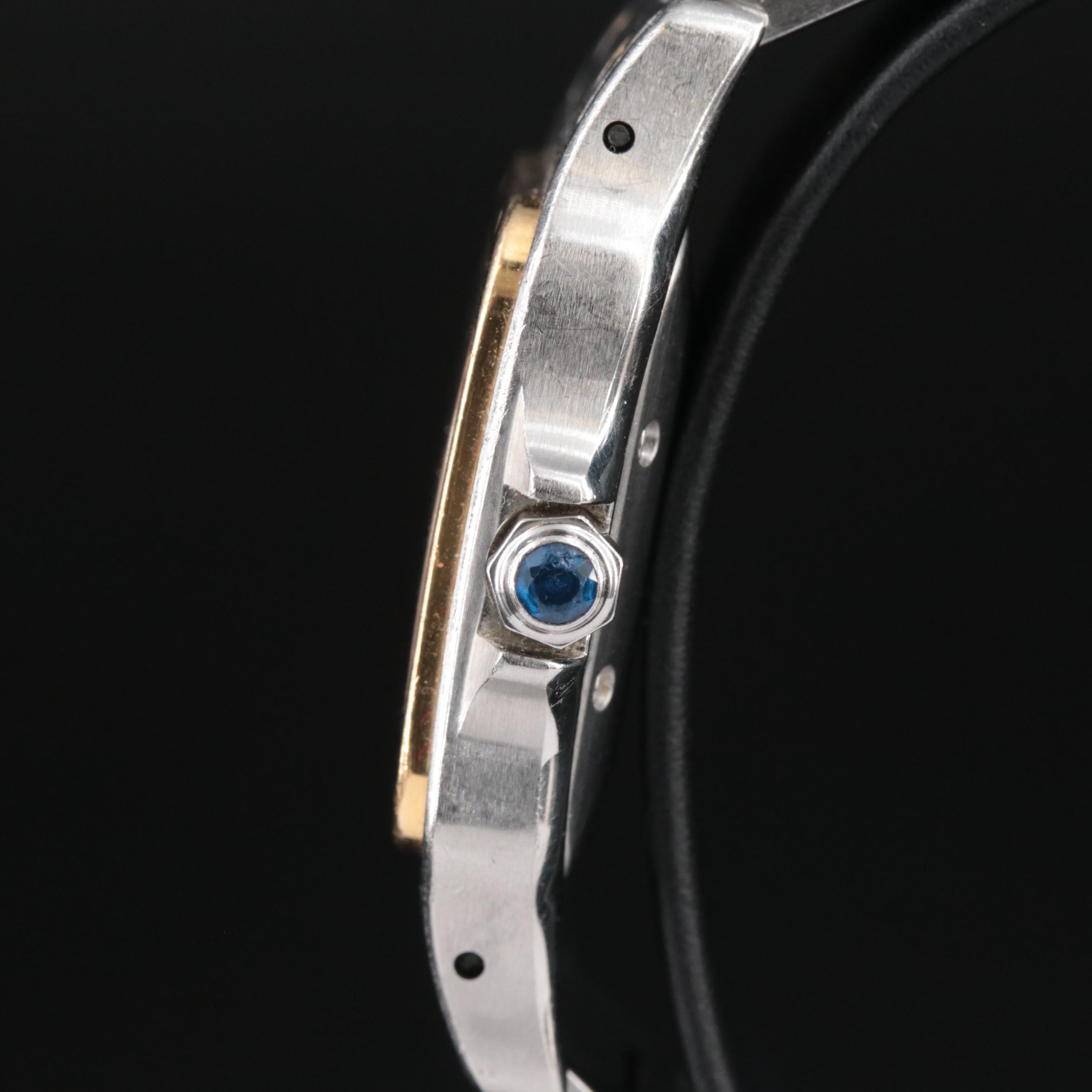 18K and Stainless Steel Cartier Santos Galbee Automatic Date Watch