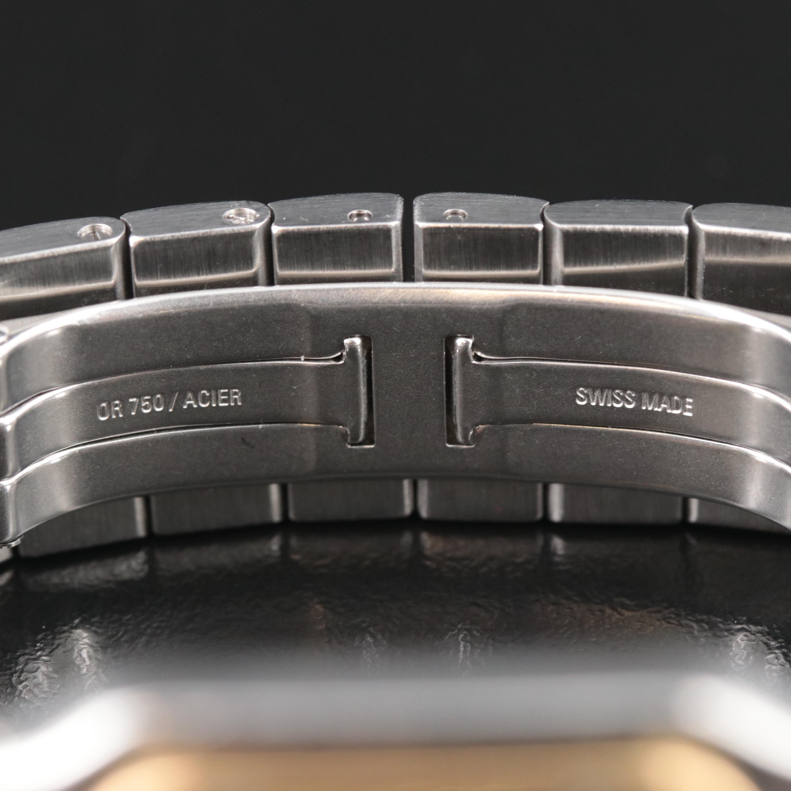 18K and Stainless Steel Cartier Santos Galbee Automatic Date Watch