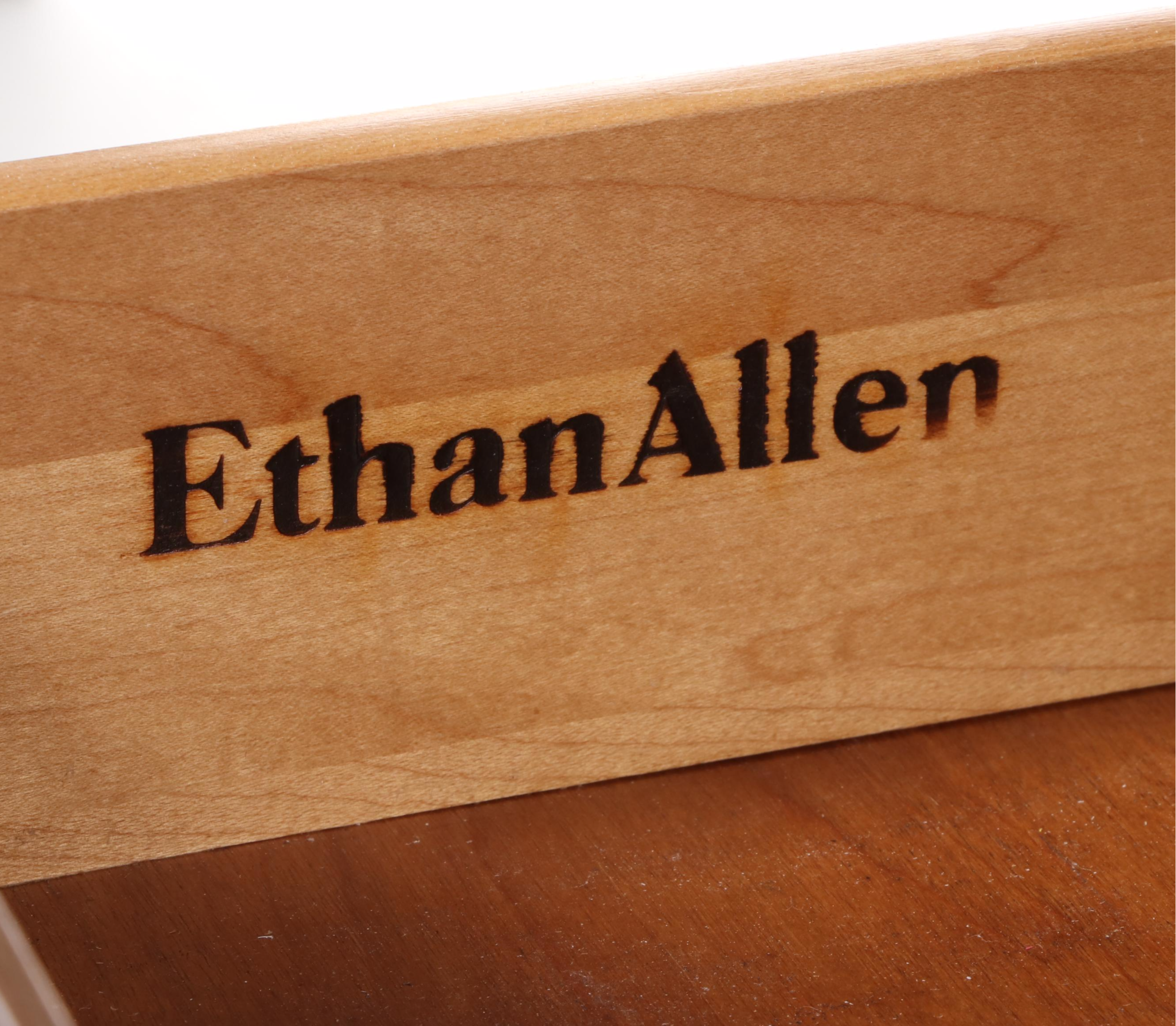 Ethan Allen Circa 1776 Collection Maple Roll-Top Desk